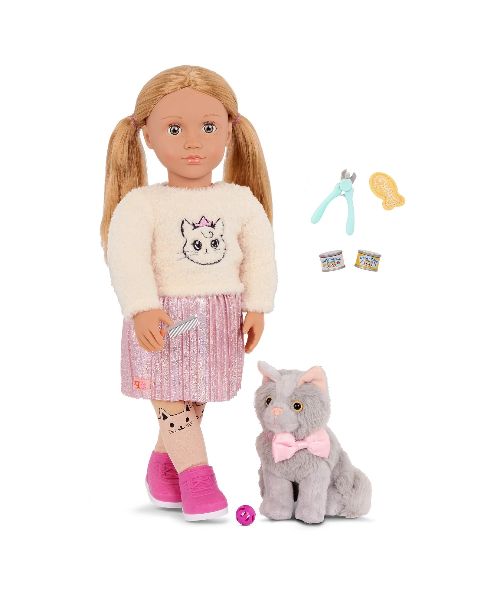 Doll with Pet Kitten, Sheela & Sammy - Image 6