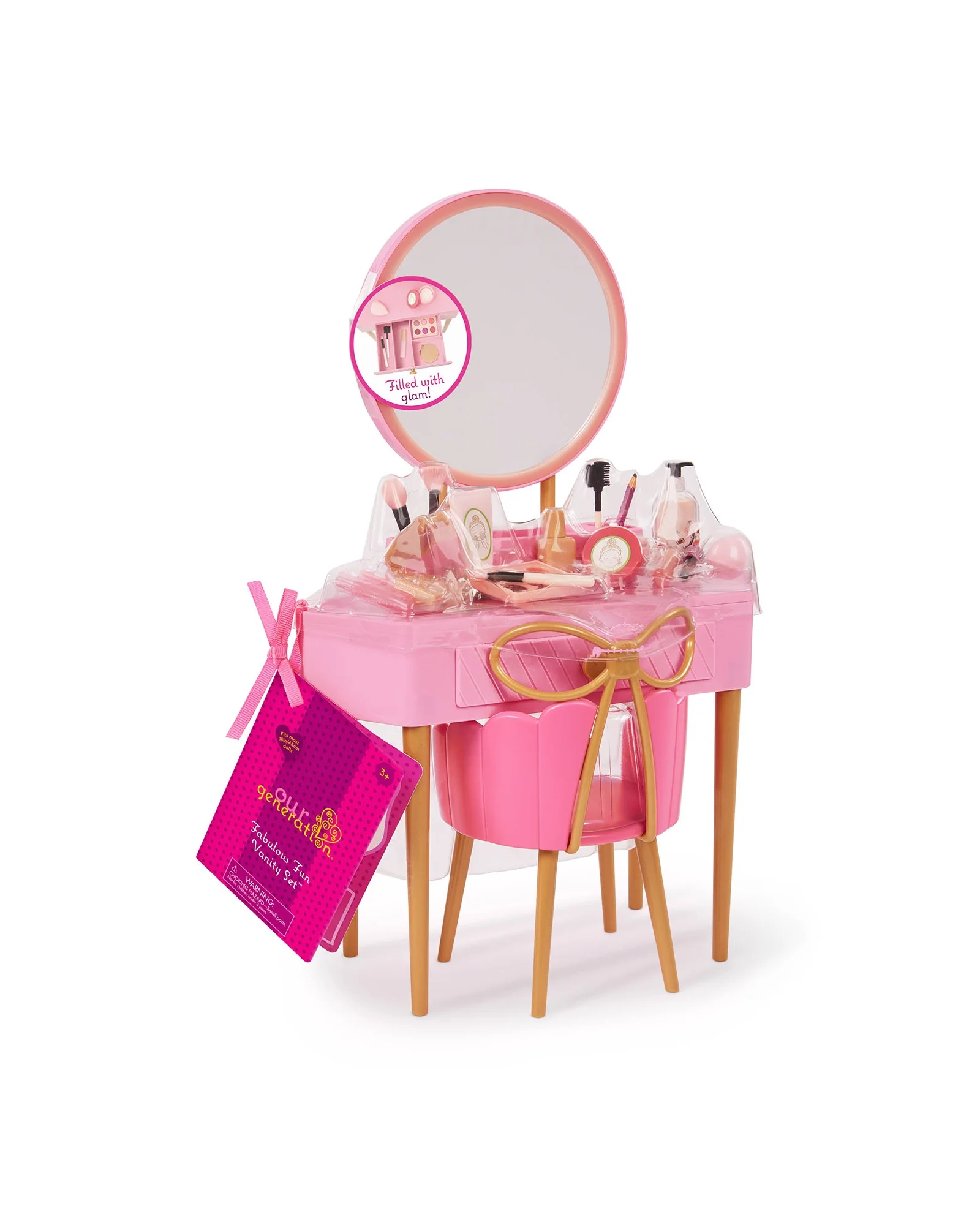 Vanity with Chair & Accessories - Image 2
