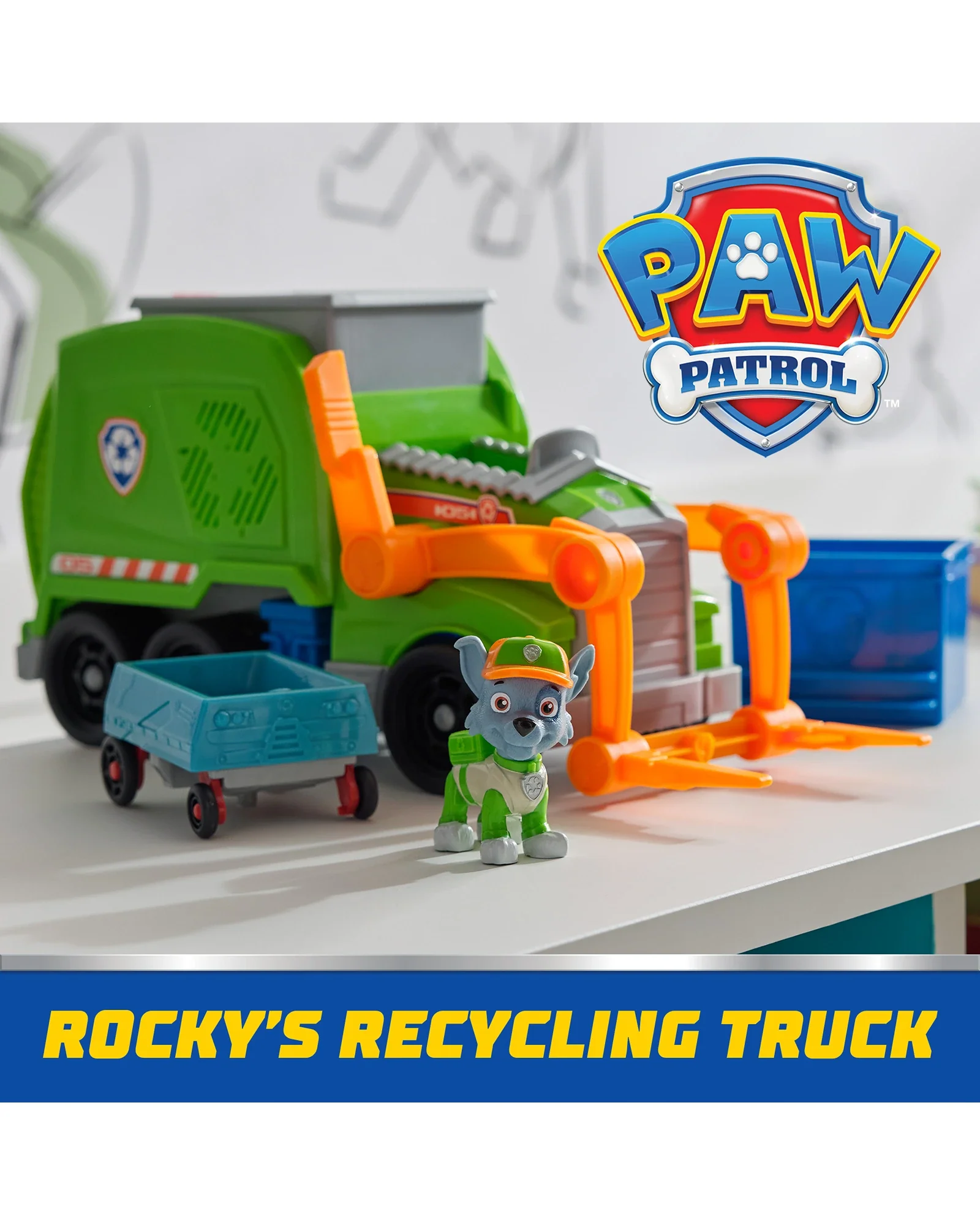 PAW Patrol Sustainable Crush N Roll Recycling Truck - Image 3