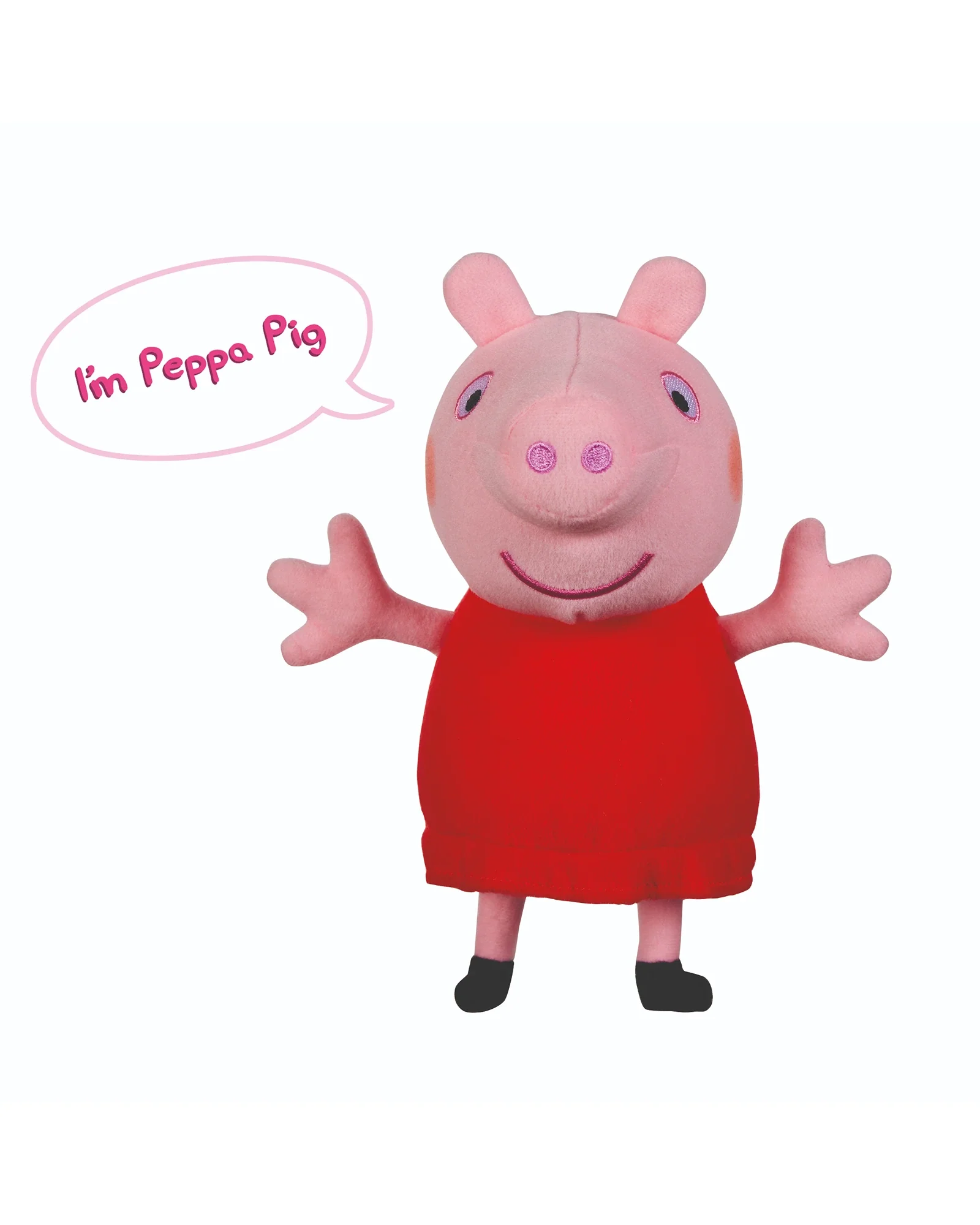 PEPPA PIG TALKING SOFT TOY (RED DRESS) - Image 4