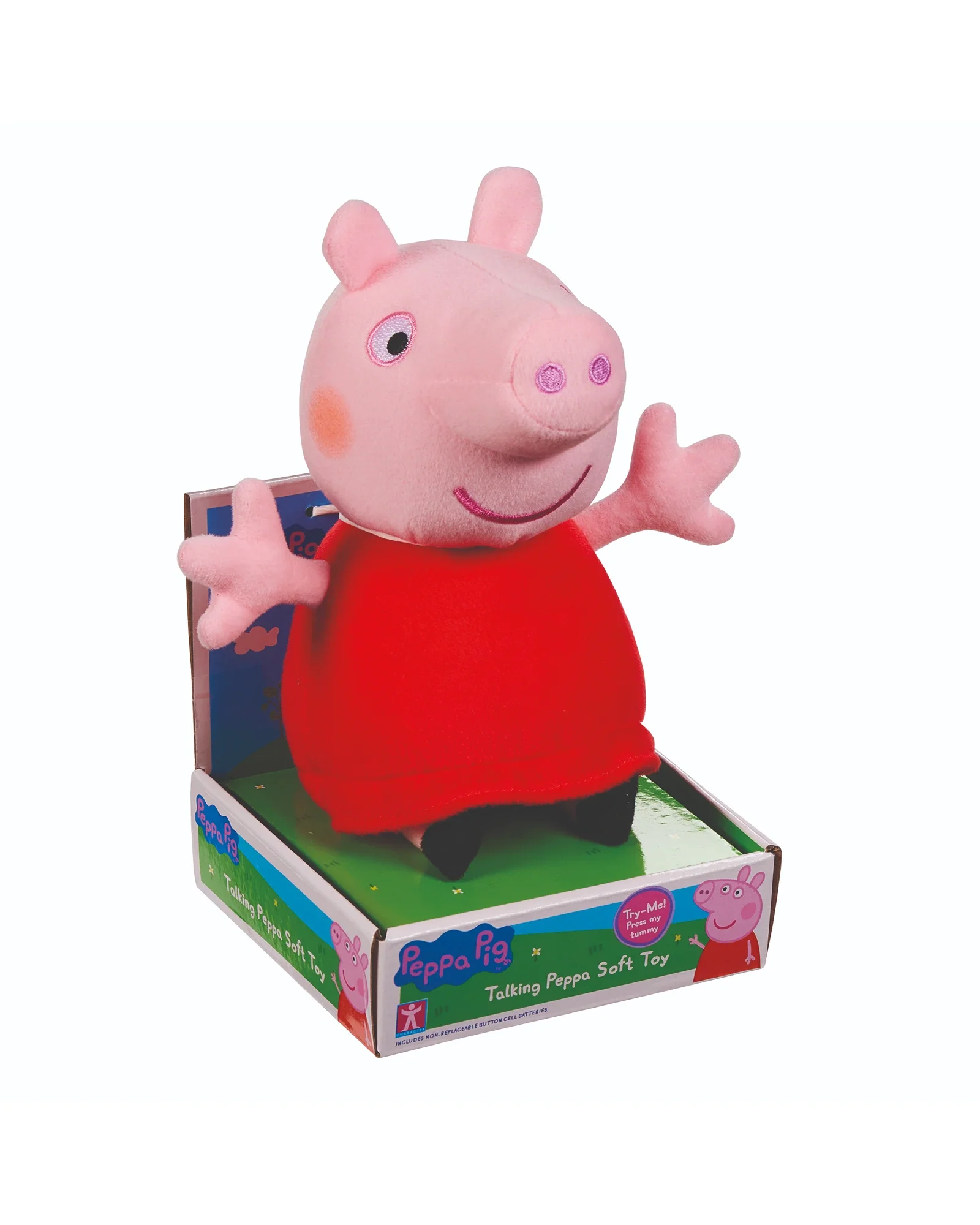 PEPPA PIG TALKING SOFT TOY (RED DRESS) - Image 8