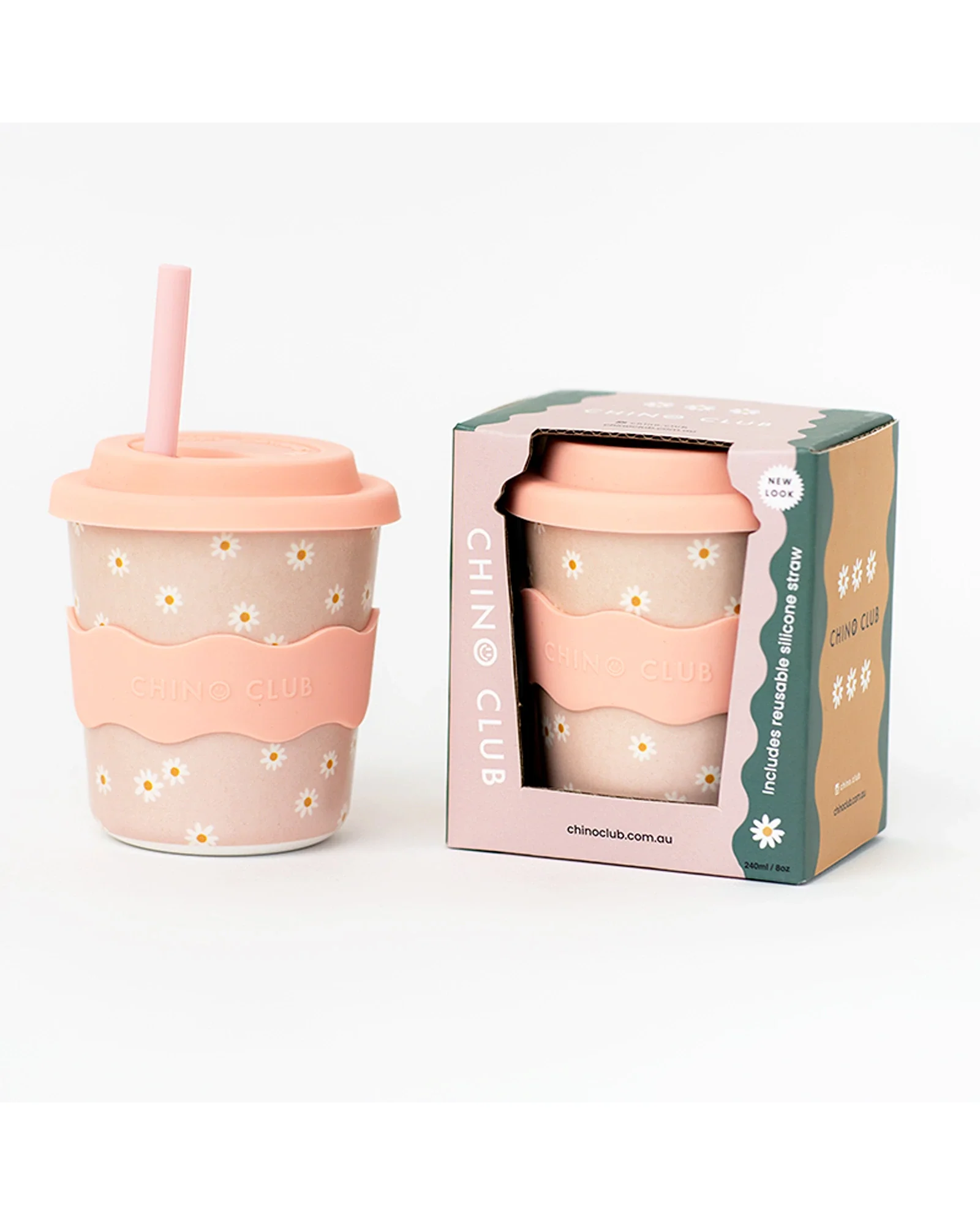 Pink Daisy Kids Keep Cup 240ml