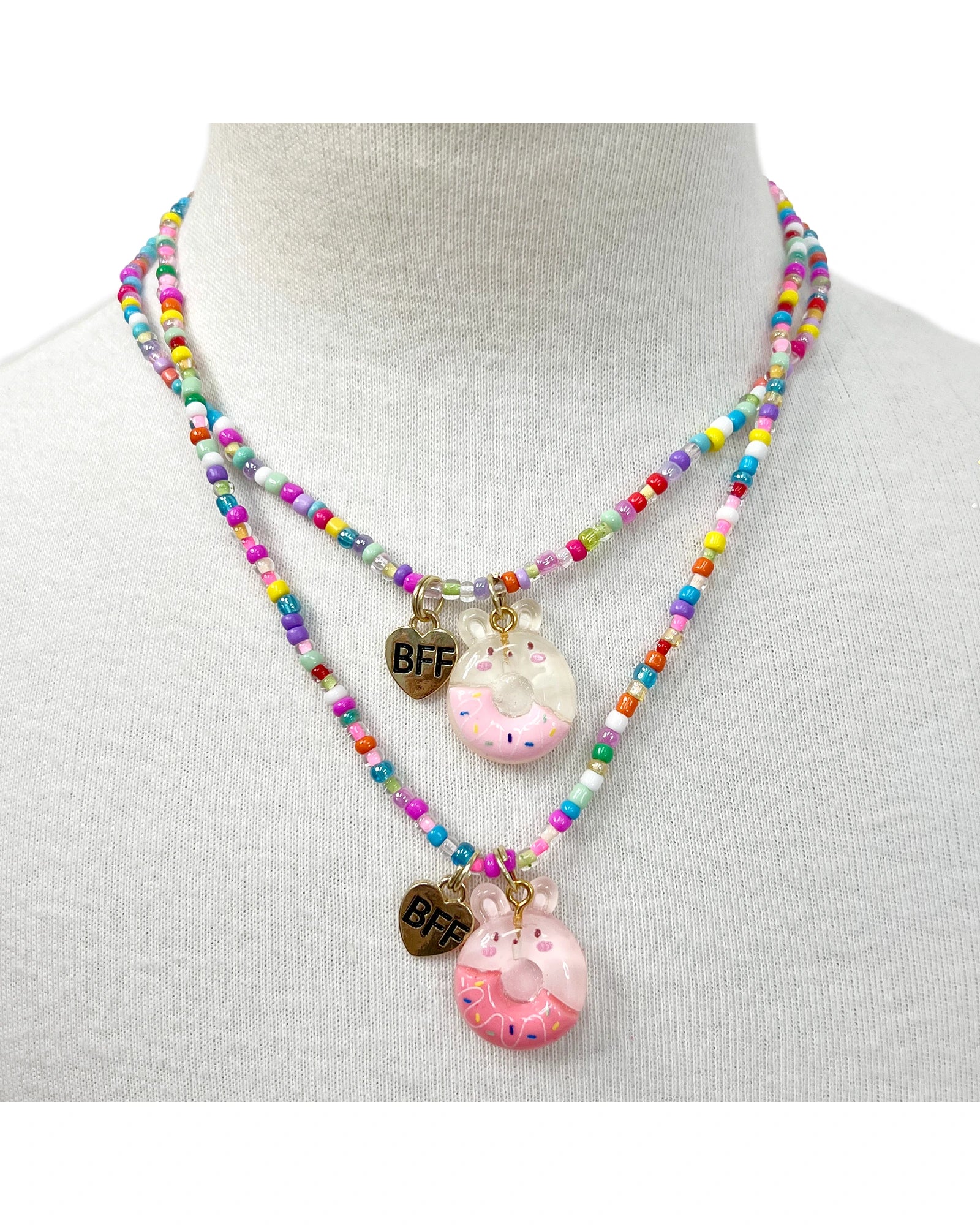 Pink Poppy BFF Donut Necklace Set - Image 3