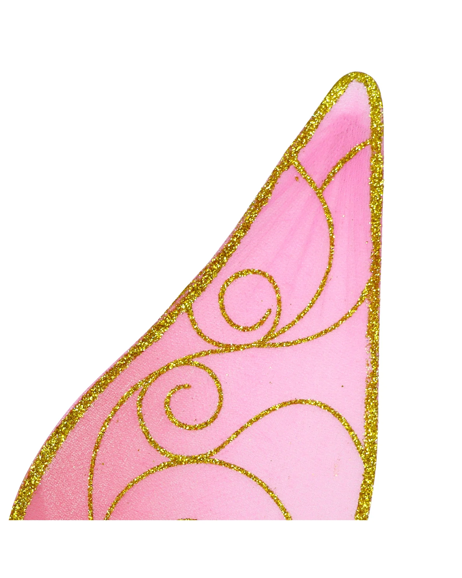 Pink Poppy Butterfly Ballet Pink and Gold Sparkle Wire Wings - Image 4