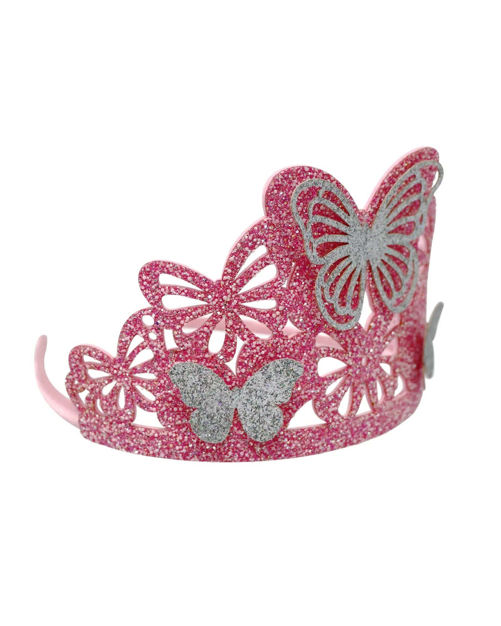 Pink Poppy Butterfly Crown - Image 2