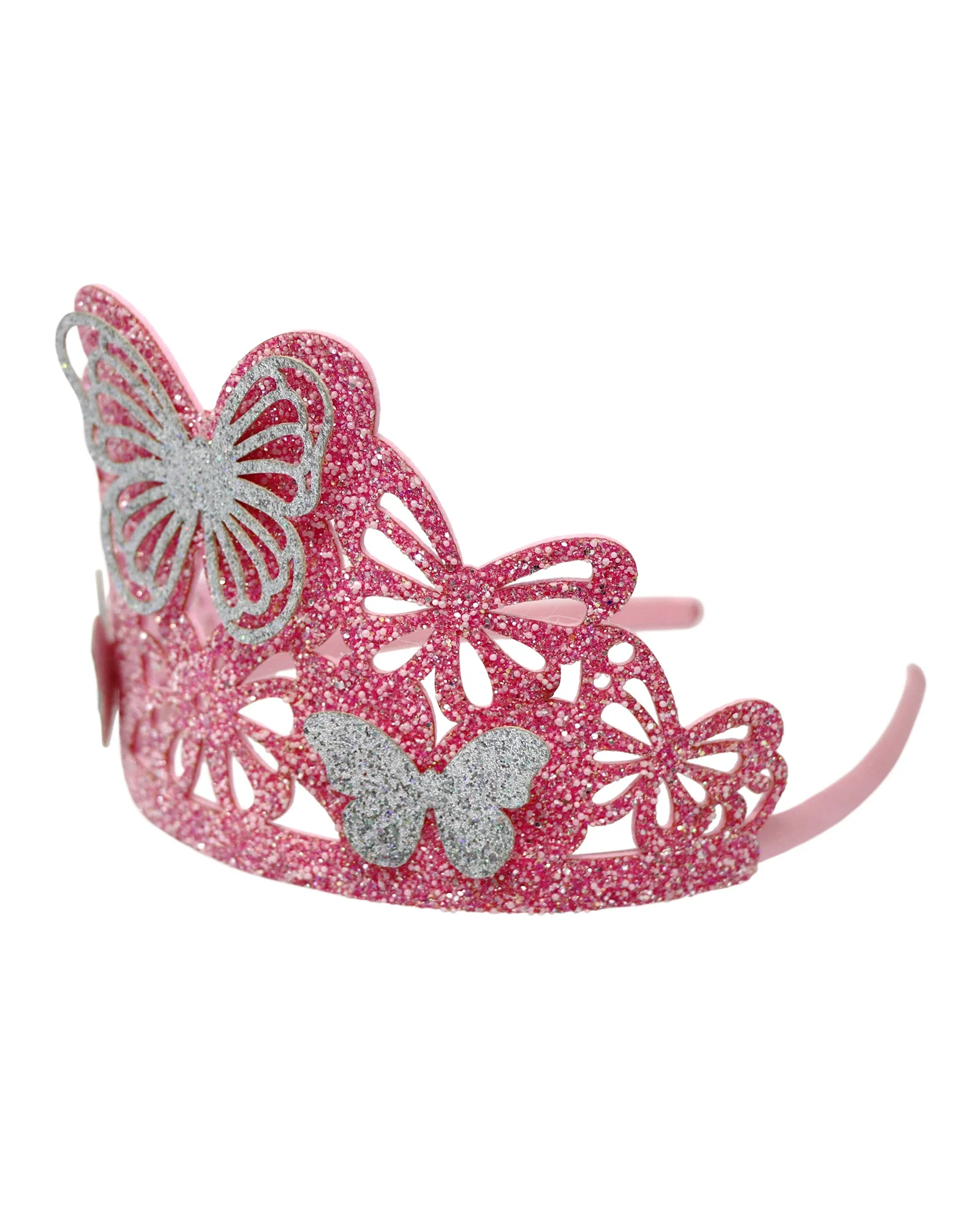 Pink Poppy Butterfly Crown - Image 3