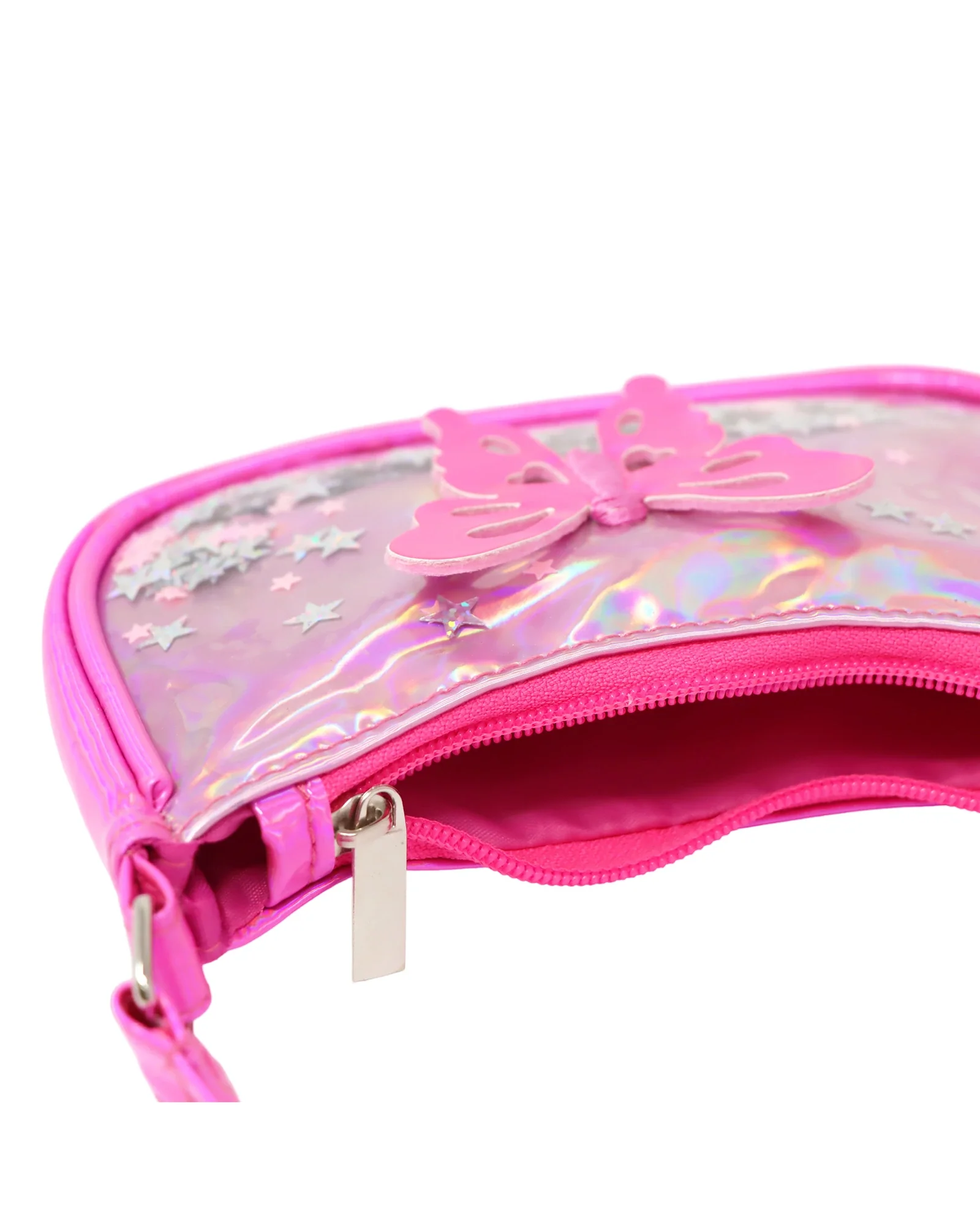 Pink Poppy Butterfly Fashion Handbag - Image 4