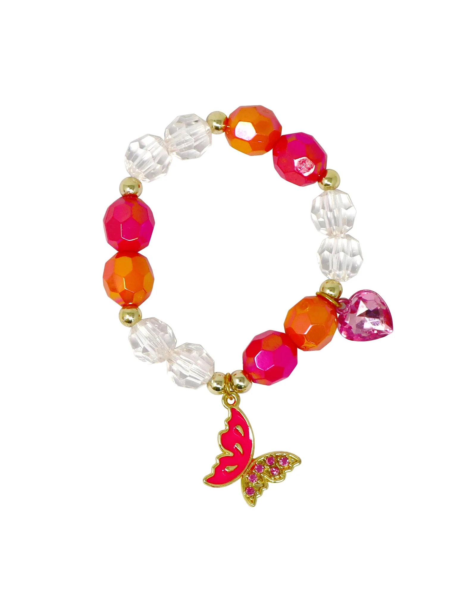 Pink Poppy Butterfly Friends Bracelet - Image 2