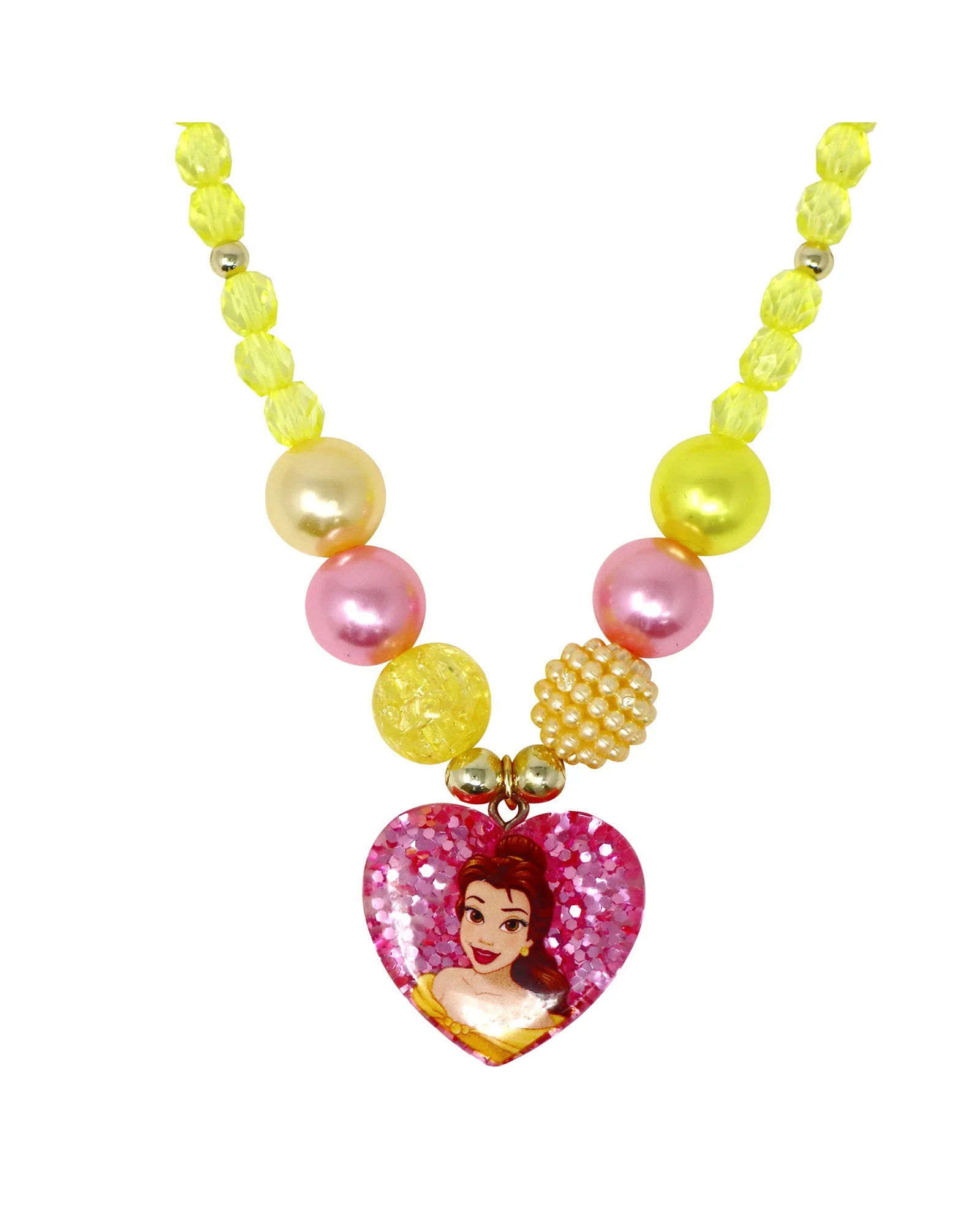 Pink Poppy Disney Belle Necklace and Bracelet Set - Image 2