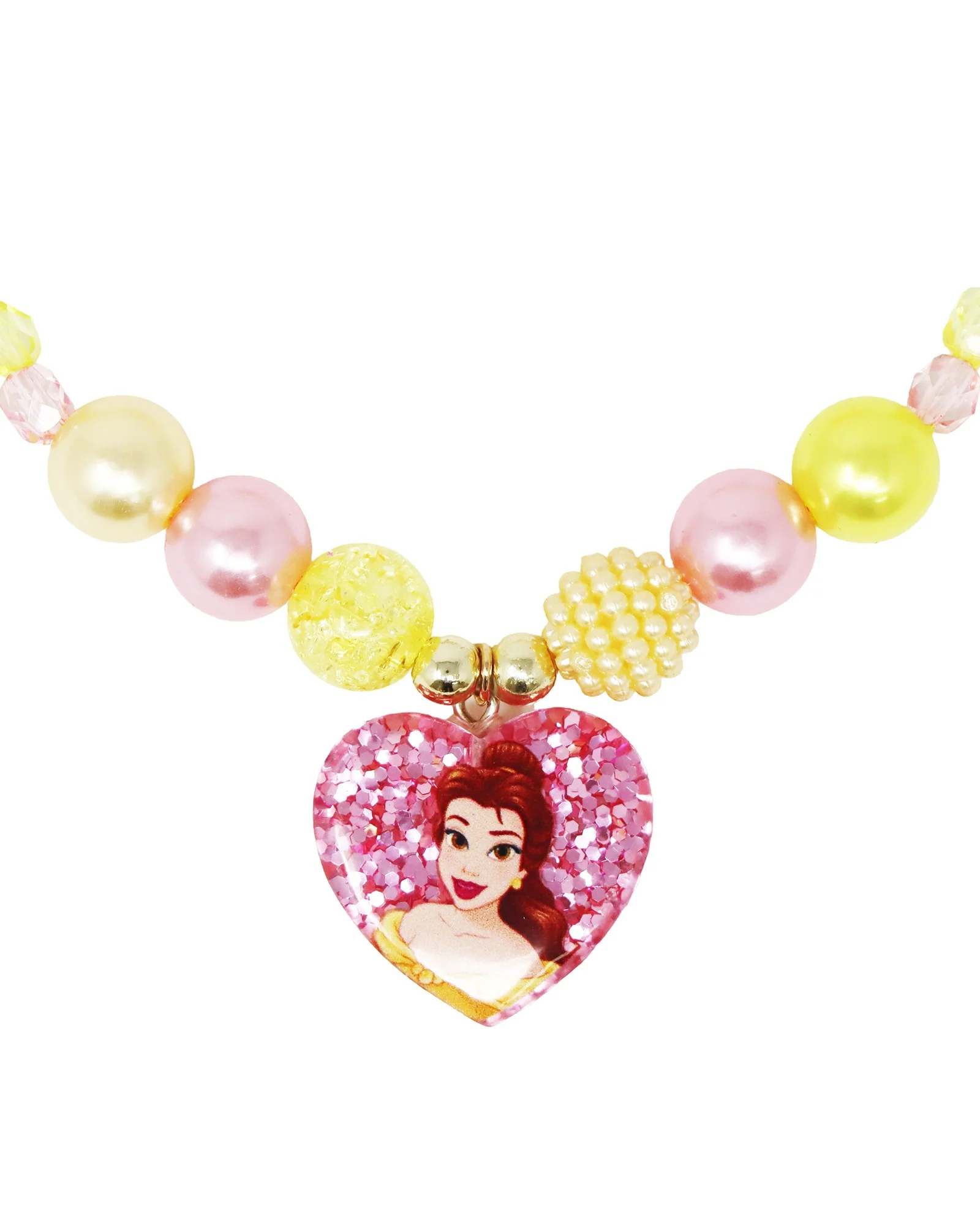 Pink Poppy Disney Belle Necklace and Bracelet Set - Image 5