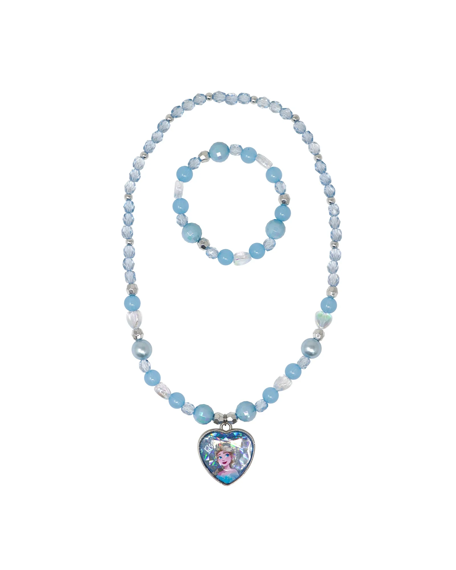 Pink Poppy Disney Frozen Elsa Necklace & Bracelet Set - Image 3