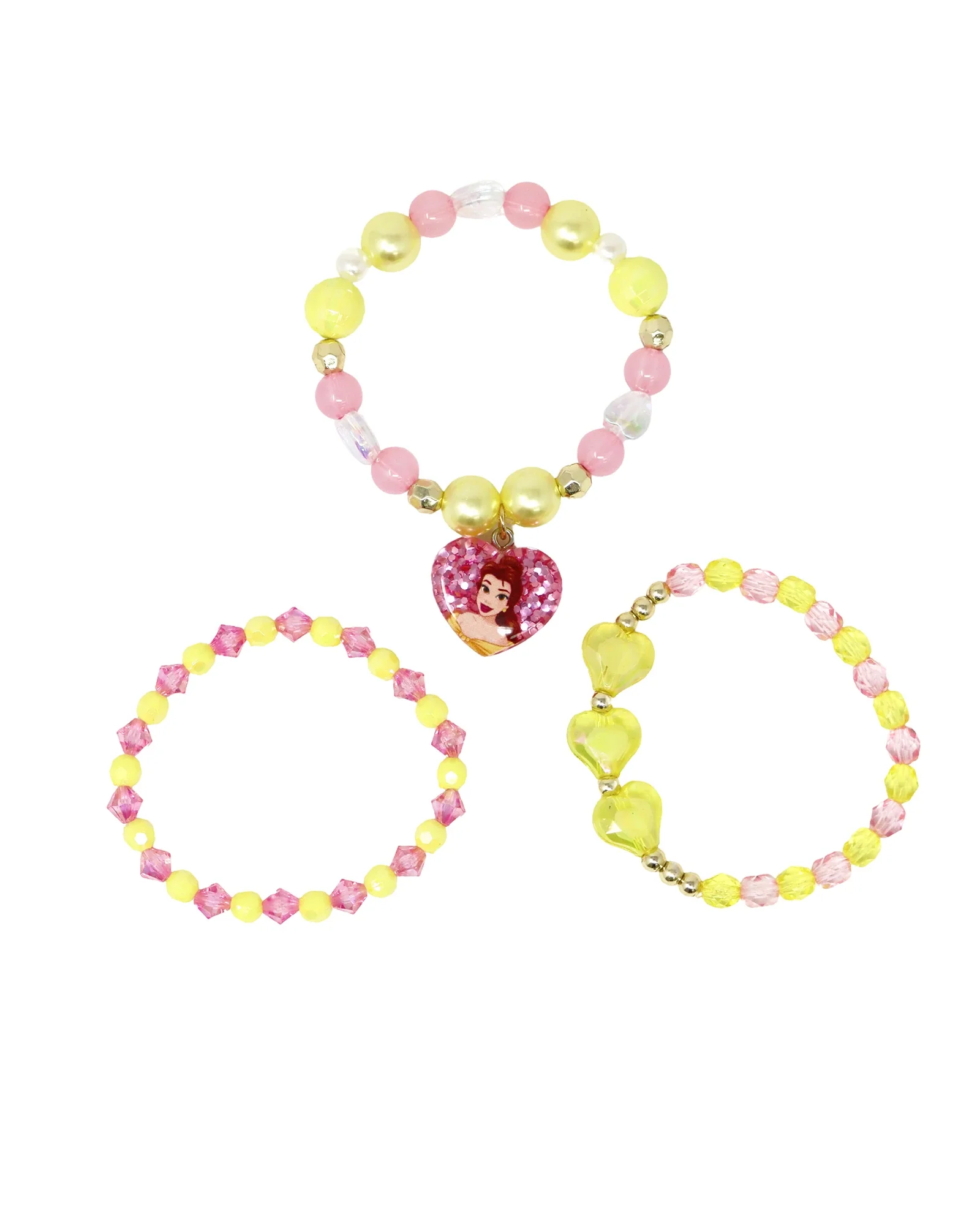 Pink Poppy Disney Princess Belle Bracelet Set