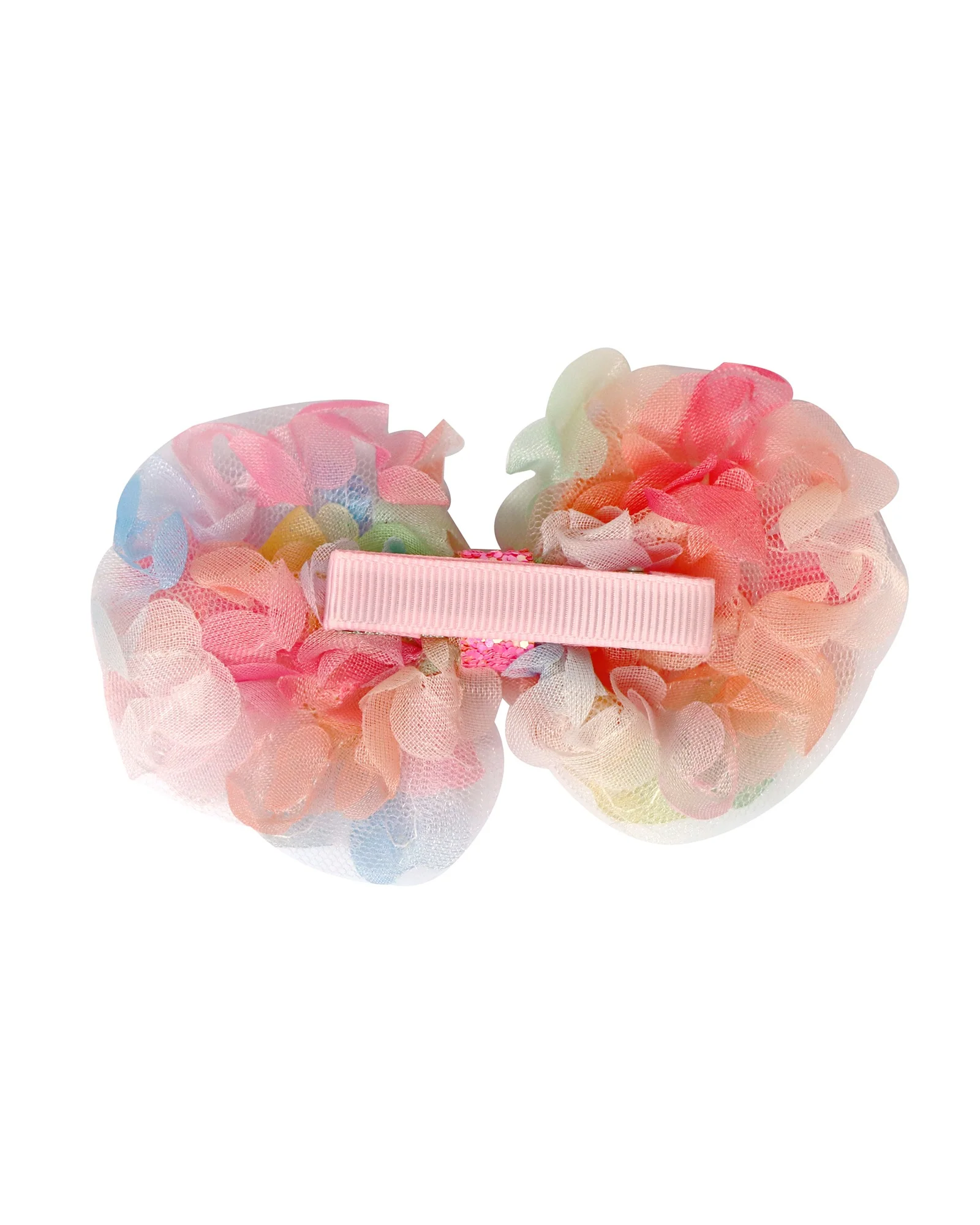 Pink Poppy Fairy Butterfly Friends Bow Hair Clip - Image 3