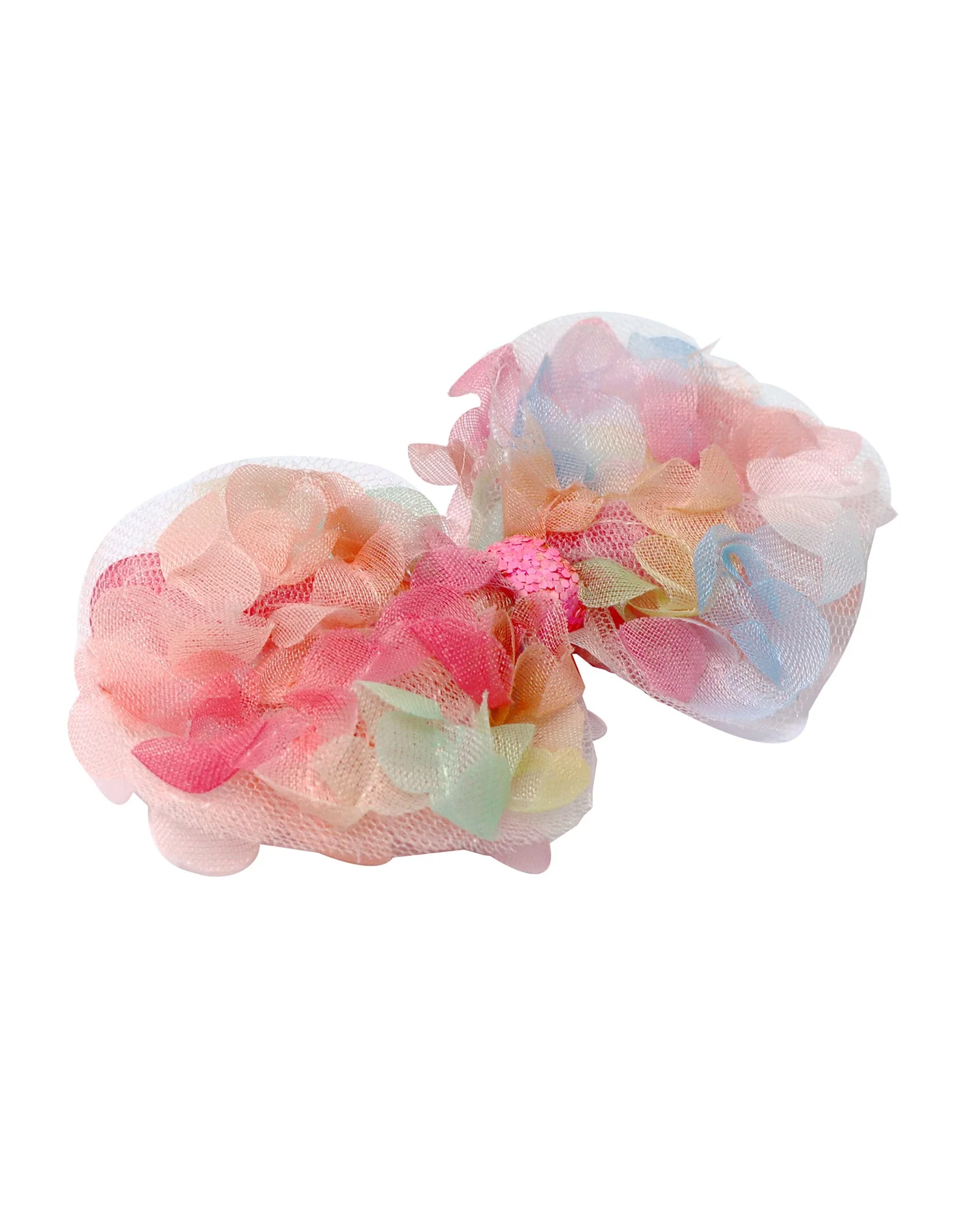Pink Poppy Fairy Butterfly Friends Bow Hair Clip - Image 4
