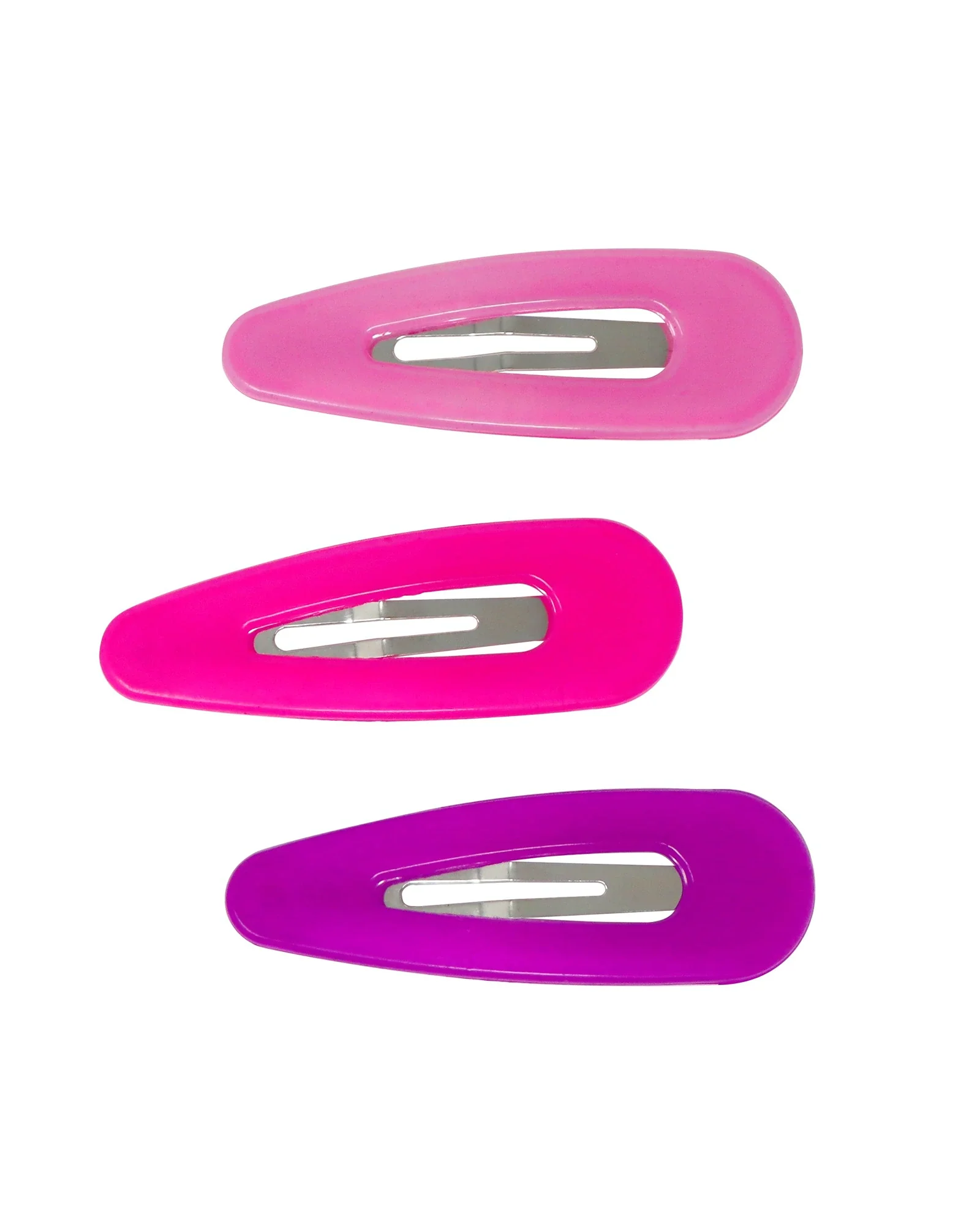 Pink Poppy Hair Clip Acrylic Snap