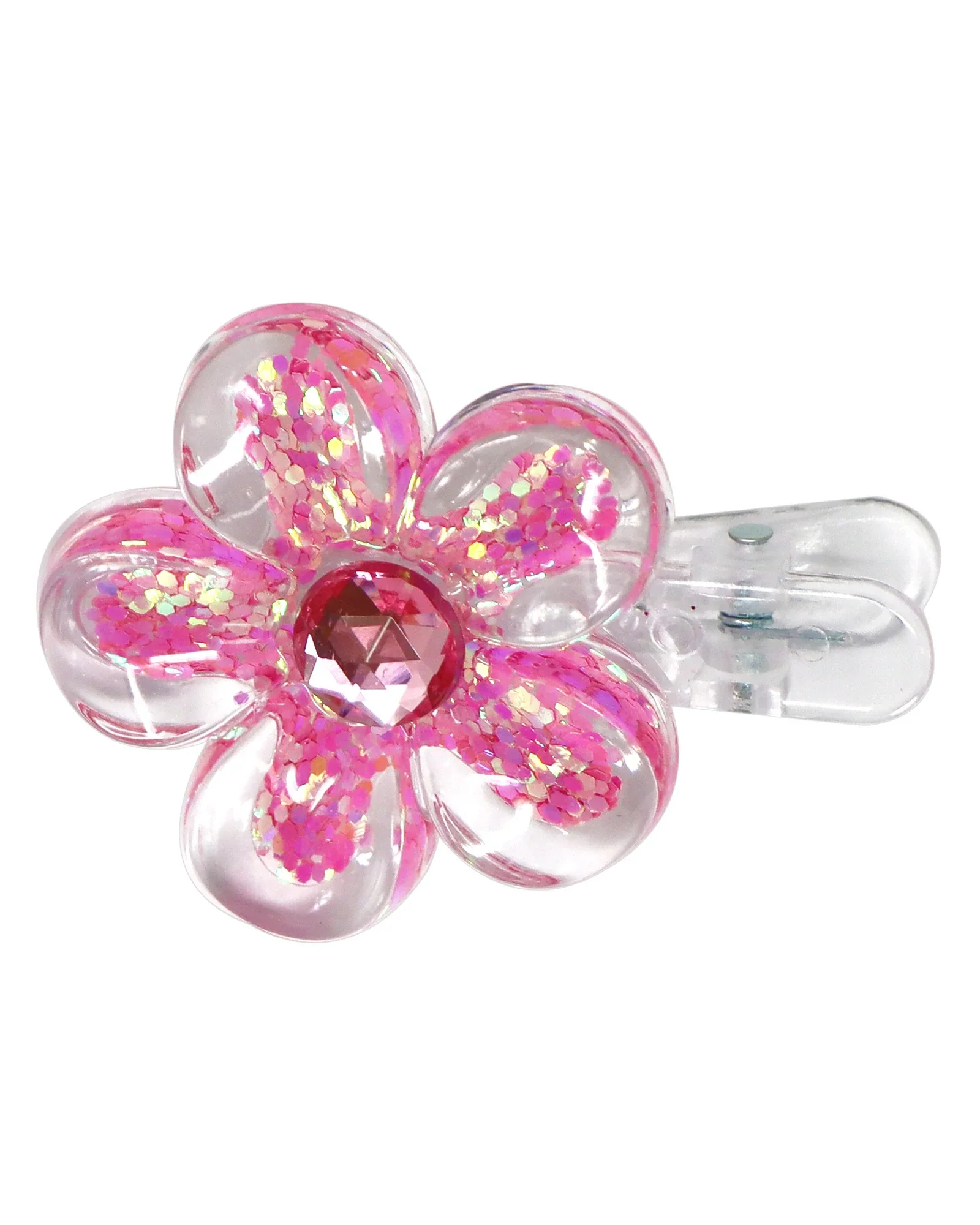 Pink Poppy Hairclip Daisy Sparkle - Image 2