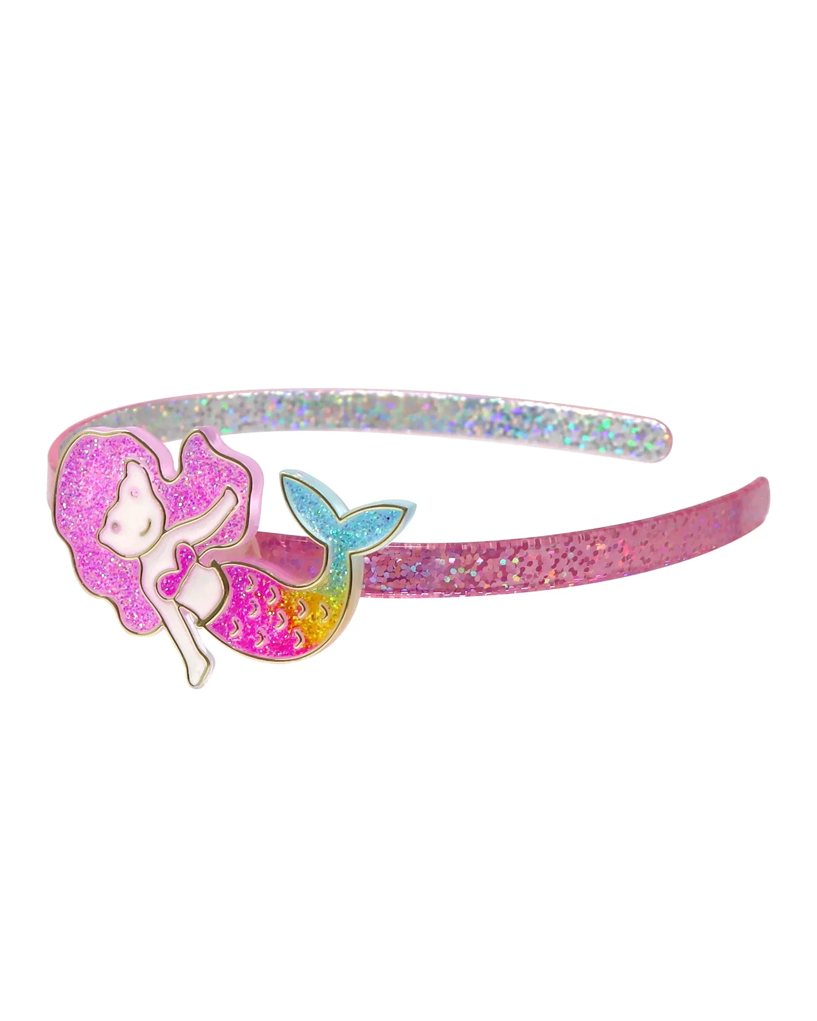Pink Poppy Head Band Shimmering Mermaid - Image 2