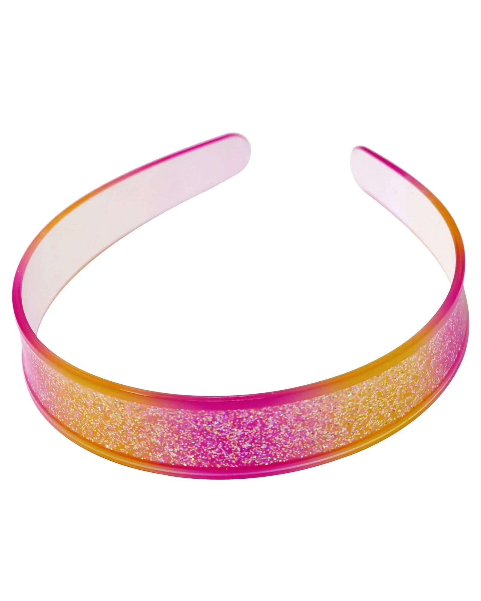 Pink Poppy Headband Sparkly Glitter Ombre