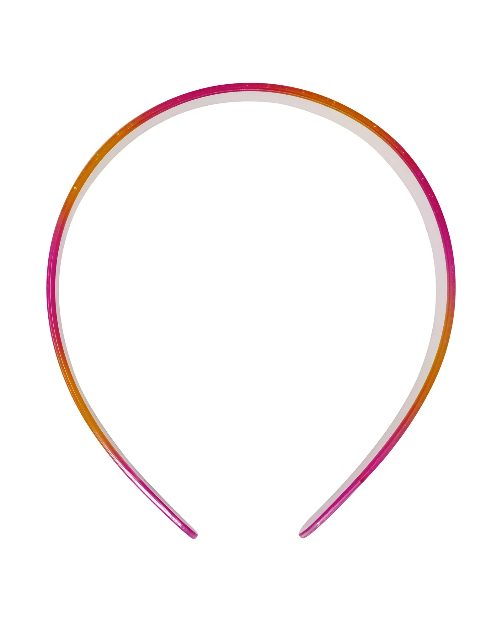 Pink Poppy Headband Sparkly Glitter Ombre - Image 2