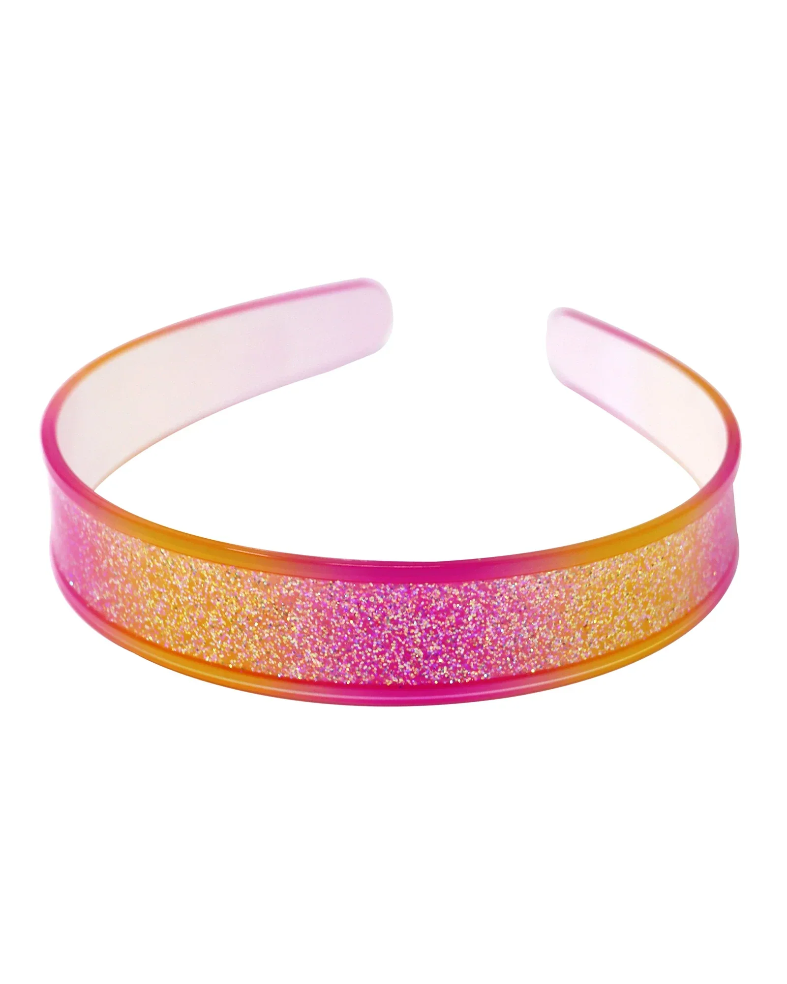 Pink Poppy Headband Sparkly Glitter Ombre - Image 3