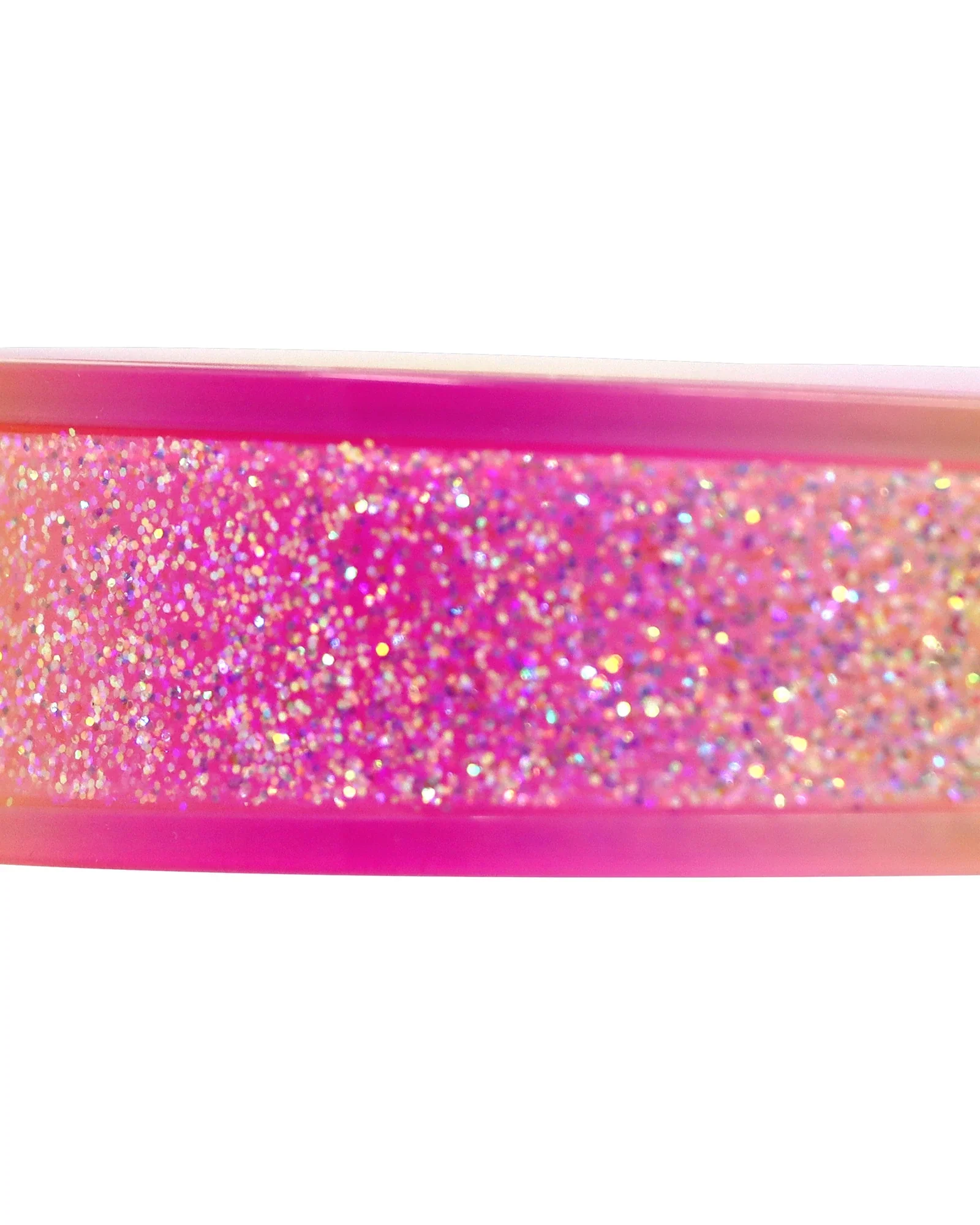 Pink Poppy Headband Sparkly Glitter Ombre - Image 4