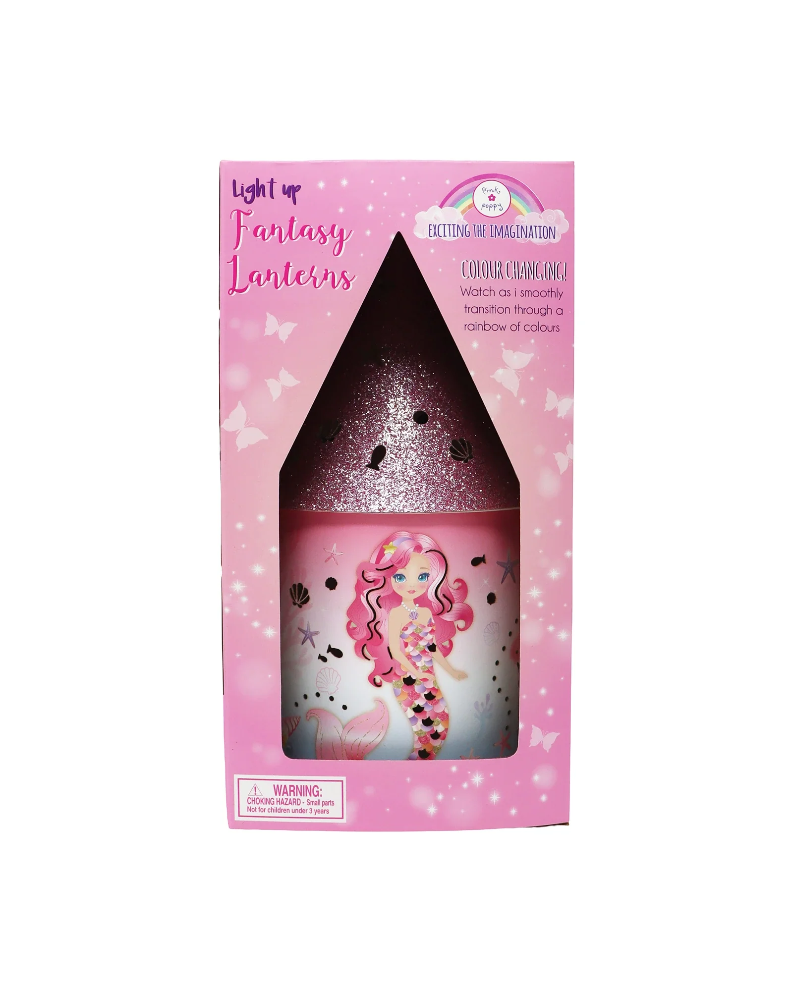 Pink Poppy Mermazing Mermaid Led Colour Changing Lantern