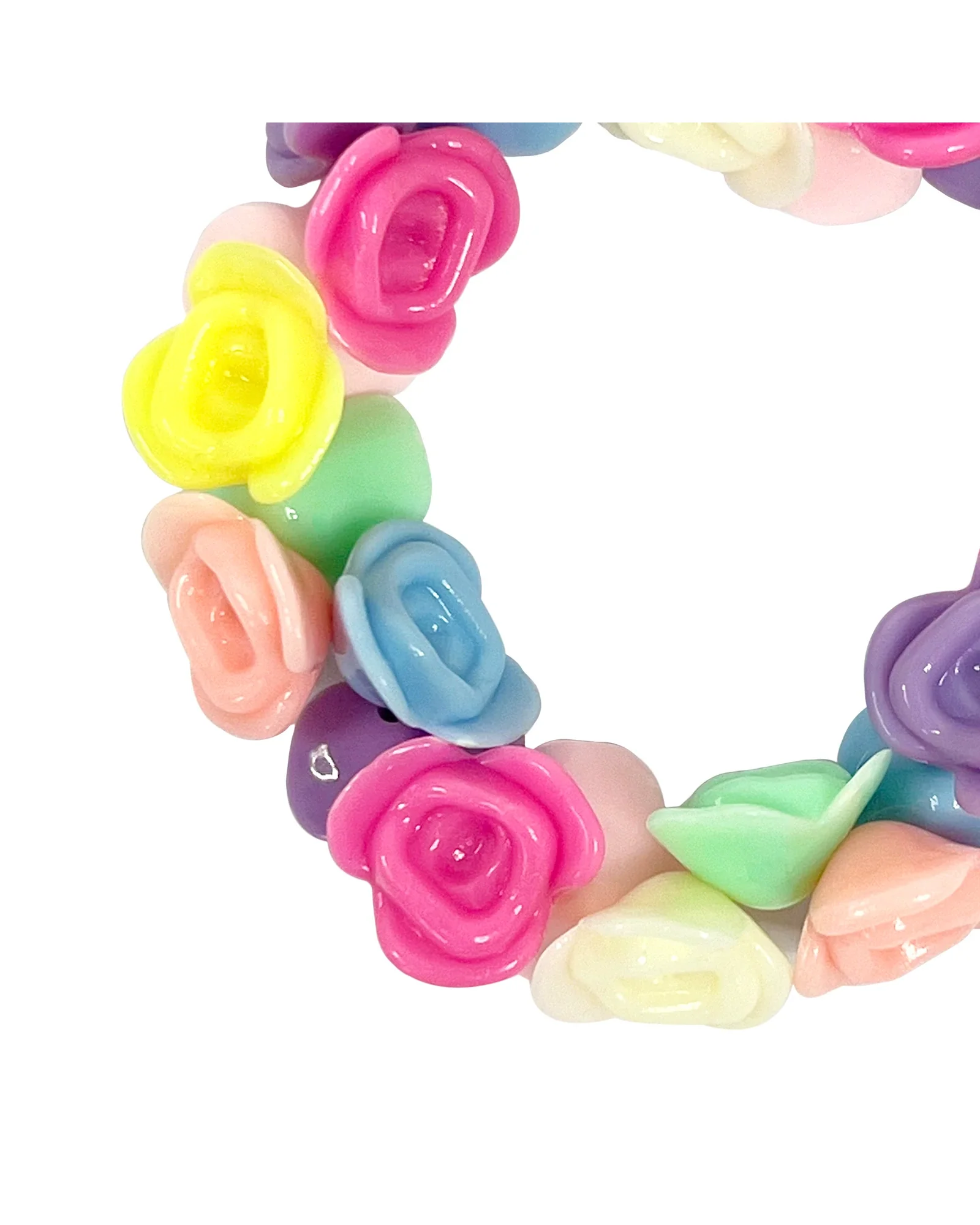 Pink Poppy Pastel Roses Bracelet - Image 2