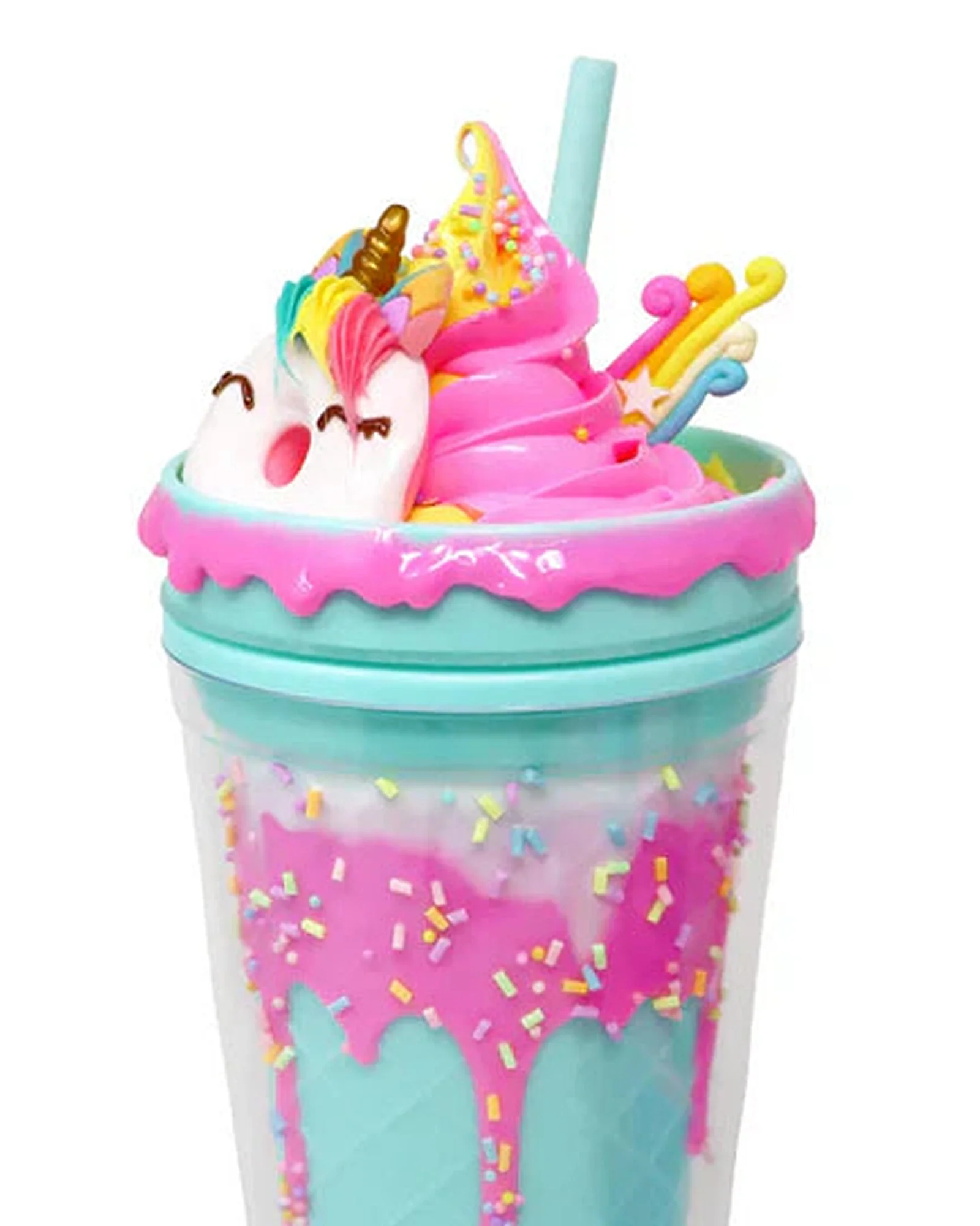 Unicorn Donut Drinking Cup Blue - Image 2