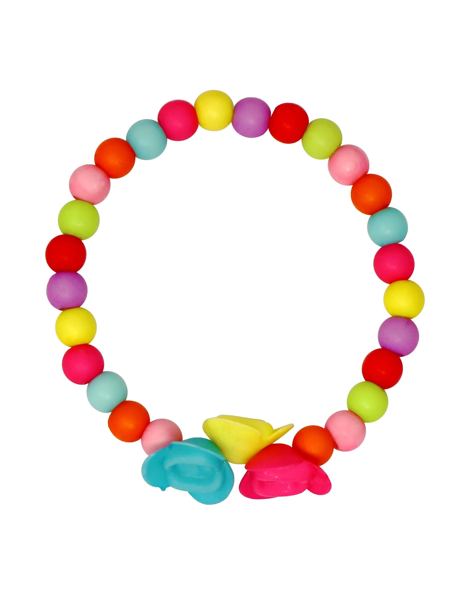 Pink Poppy Vibrant Roses Flower Necklace and Bracelet Set - Image 3