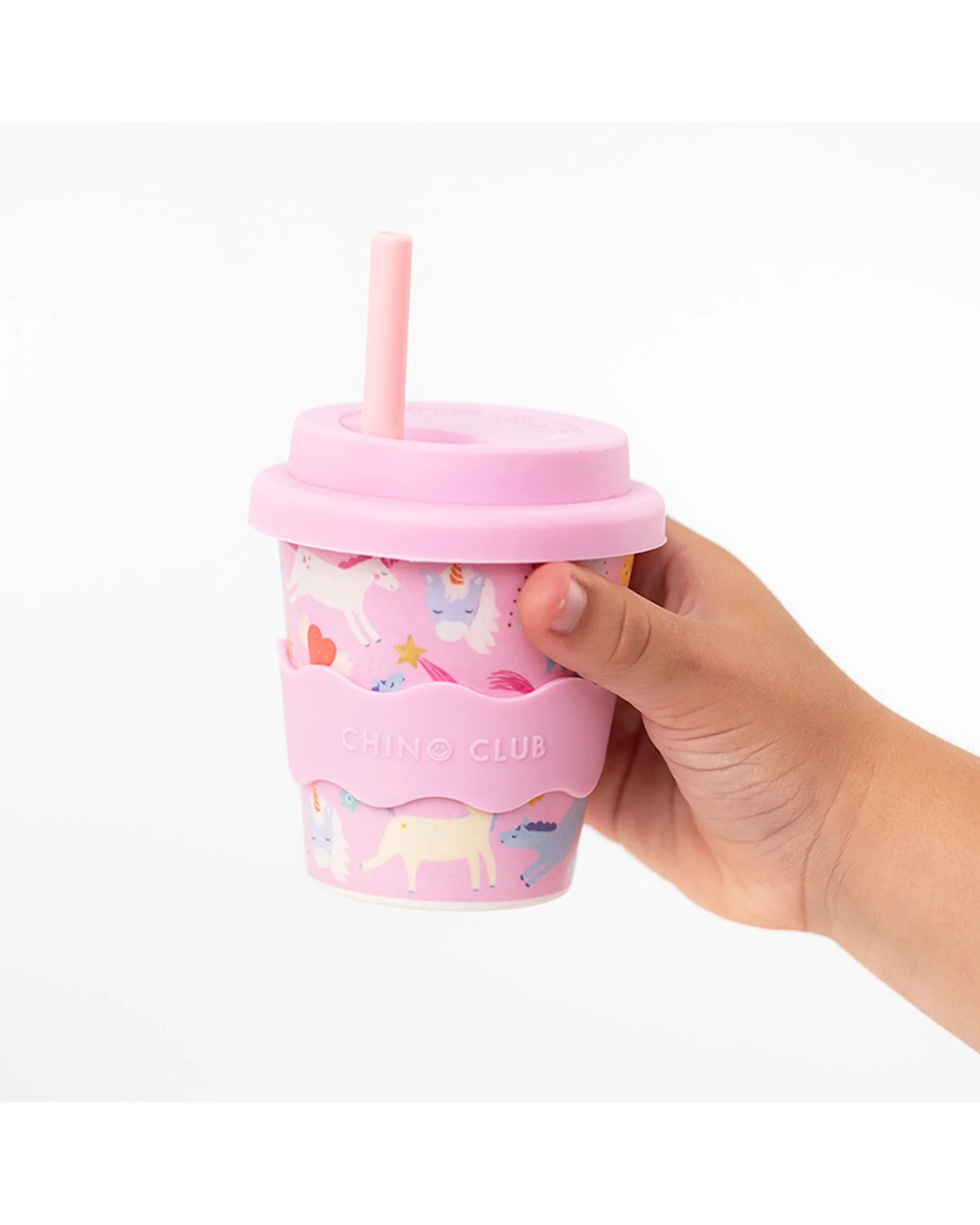 Pink Unicorn Babychino Cup 120ml - Image 3