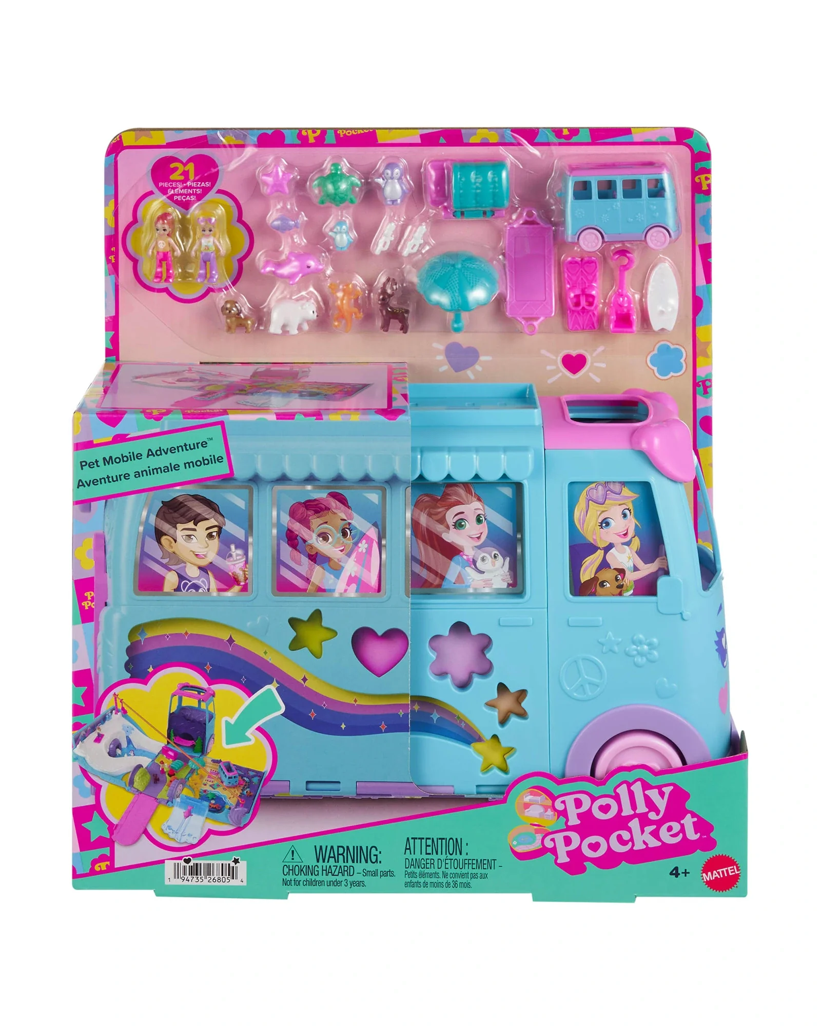 Polly Pocket Pet Mobile Adventure Playset - Image 9