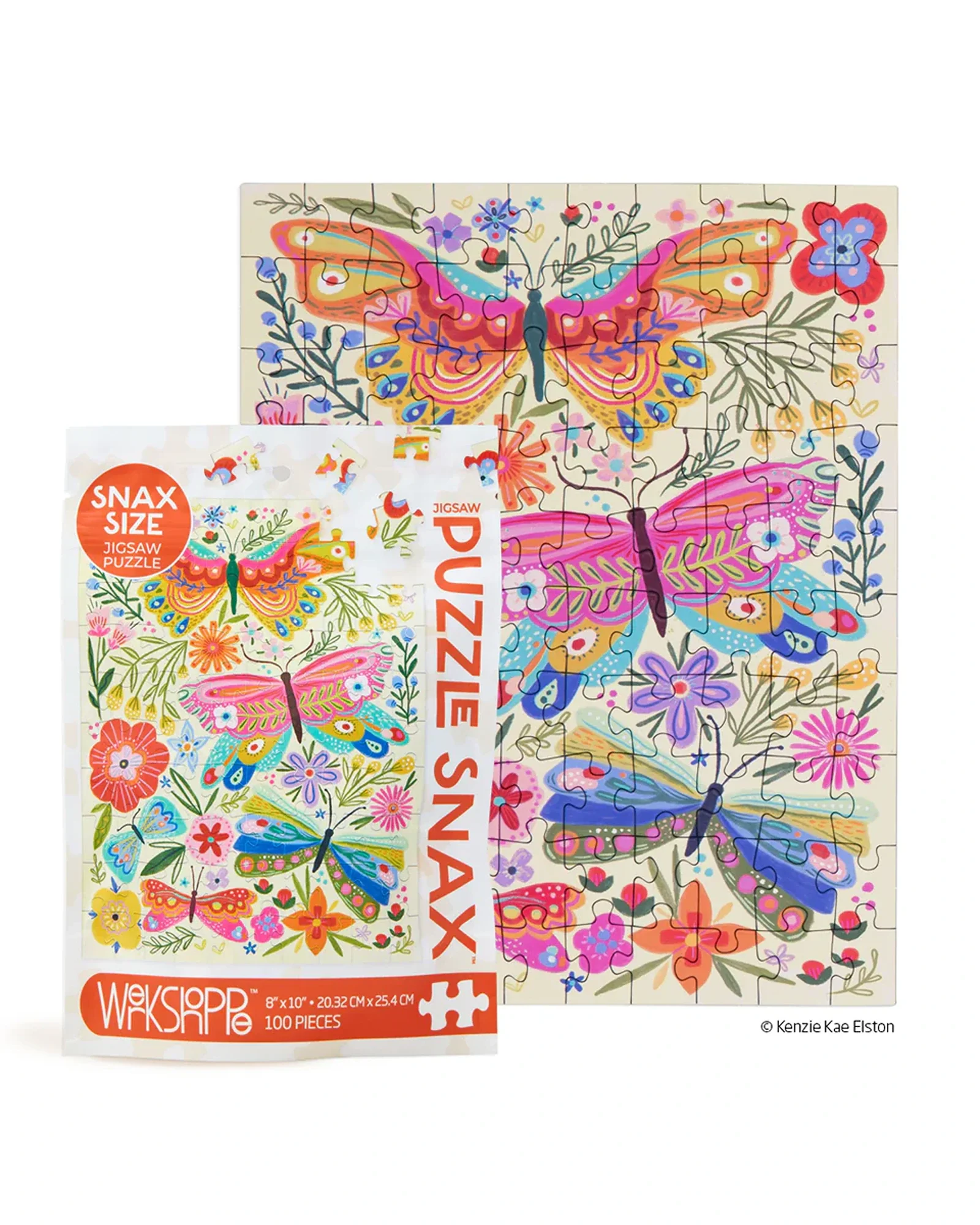Puzzle Snax Butterflora 100PC - Image 3