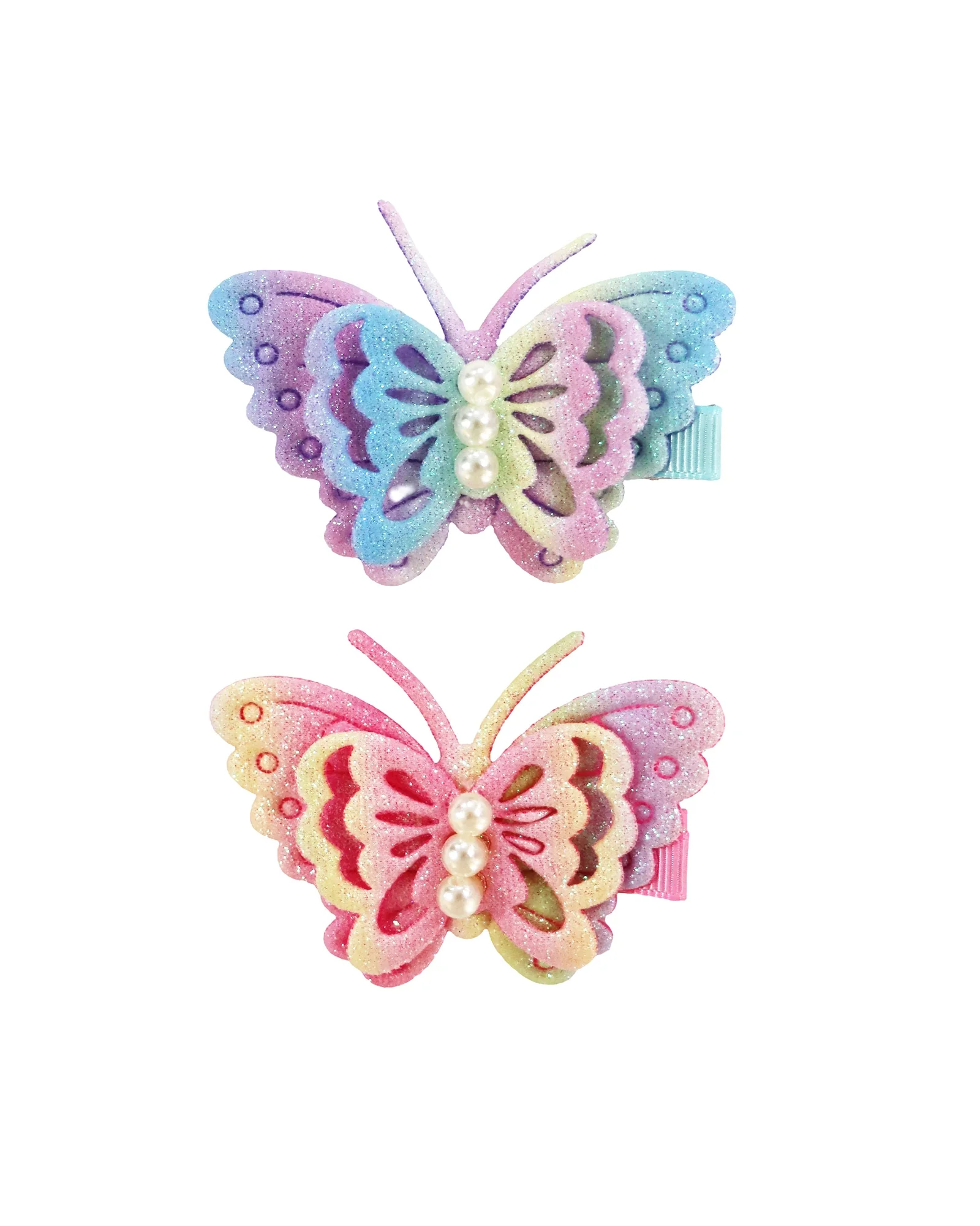 Rainbow Butterfly Hair Clip
