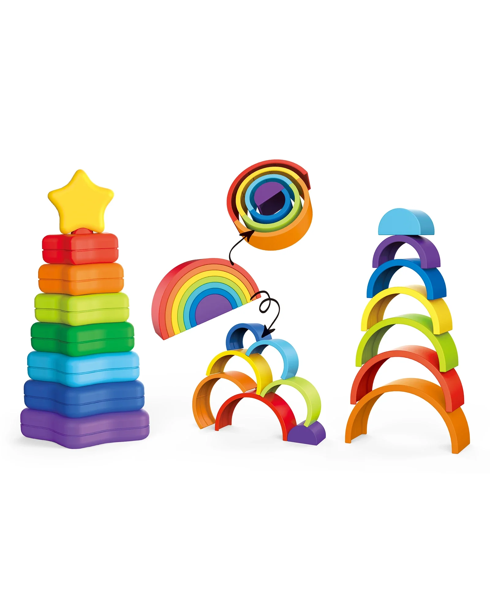 Rainbow Stacking Towers - Image 2