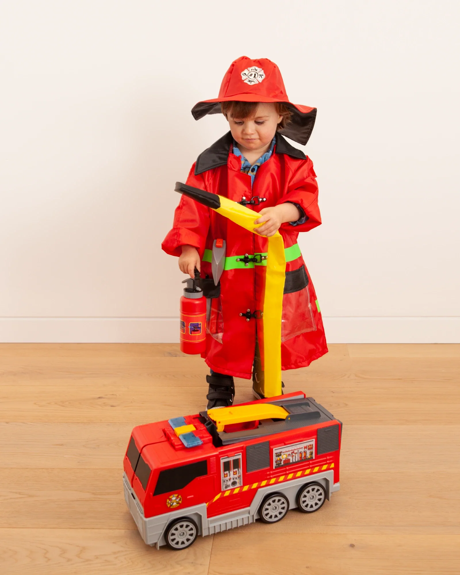 Folding Fire Truck Playset