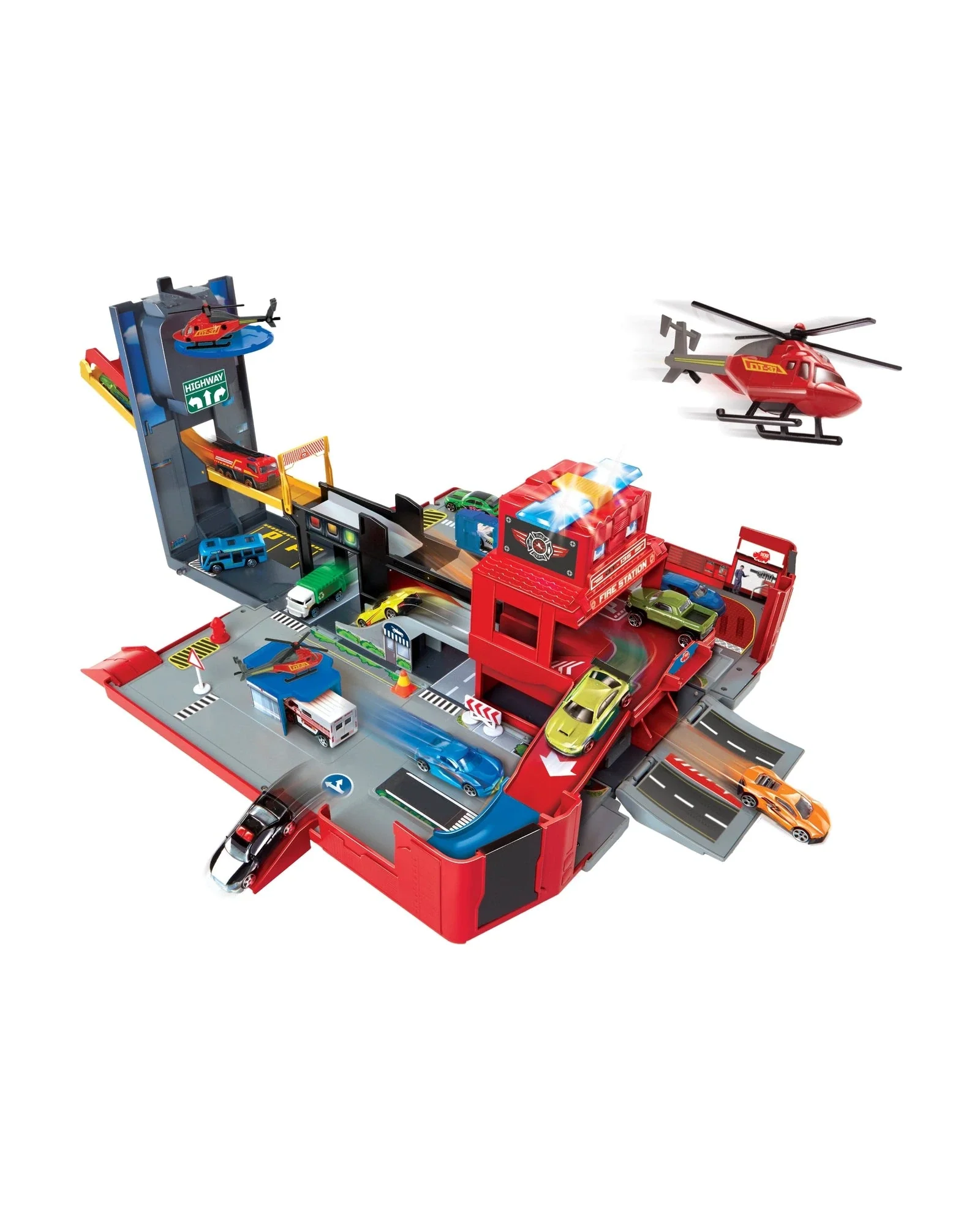 Folding Fire Truck Playset - Image 2