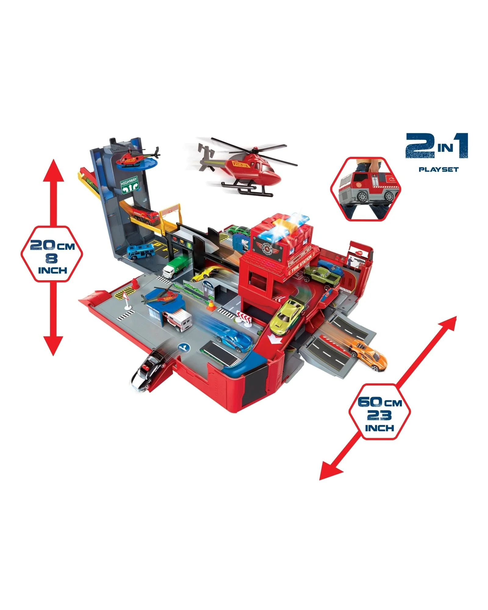 Folding Fire Truck Playset - Image 3