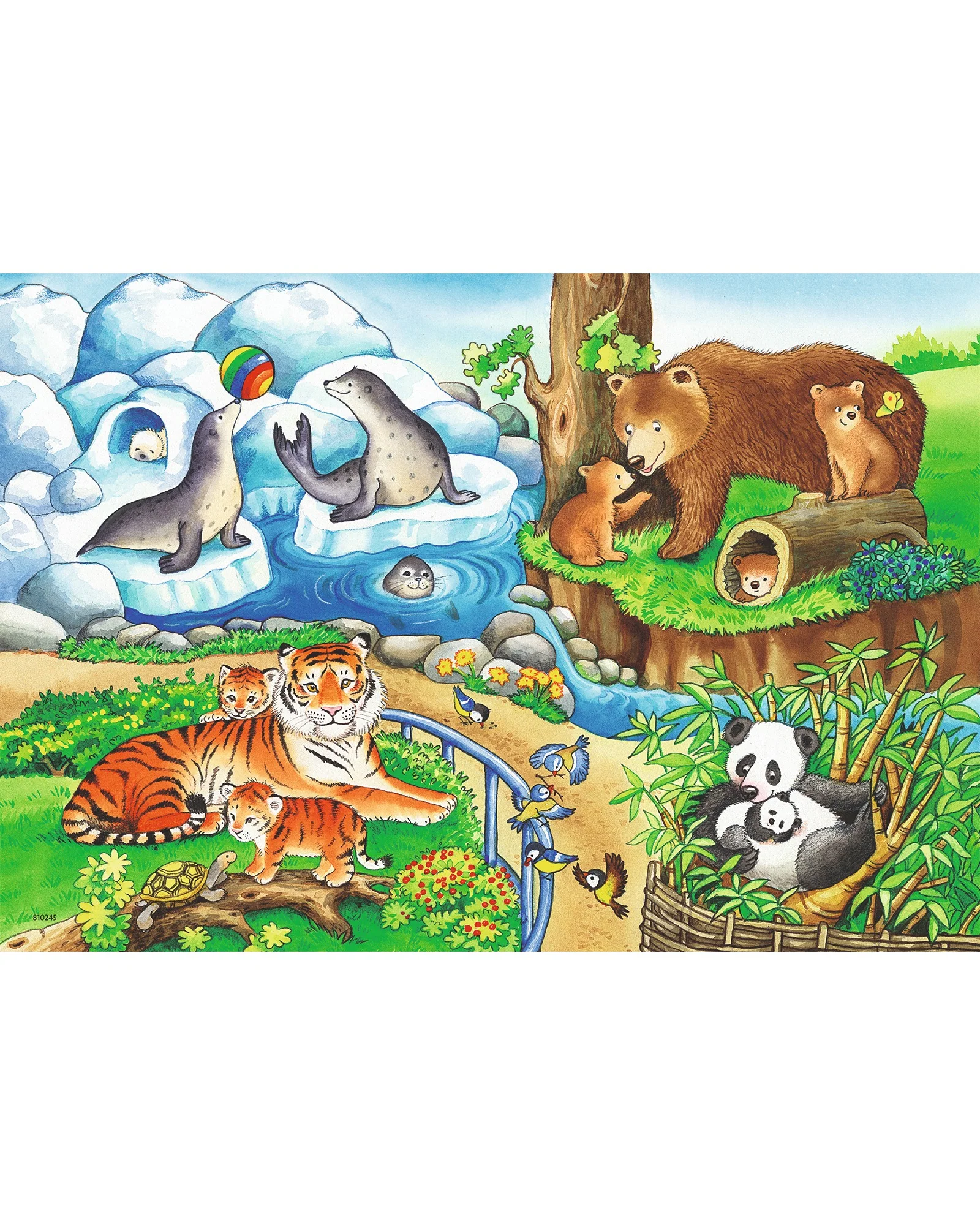 Ravensburger Animals In The Zoo Puzzle 2X12 Piece - Image 2