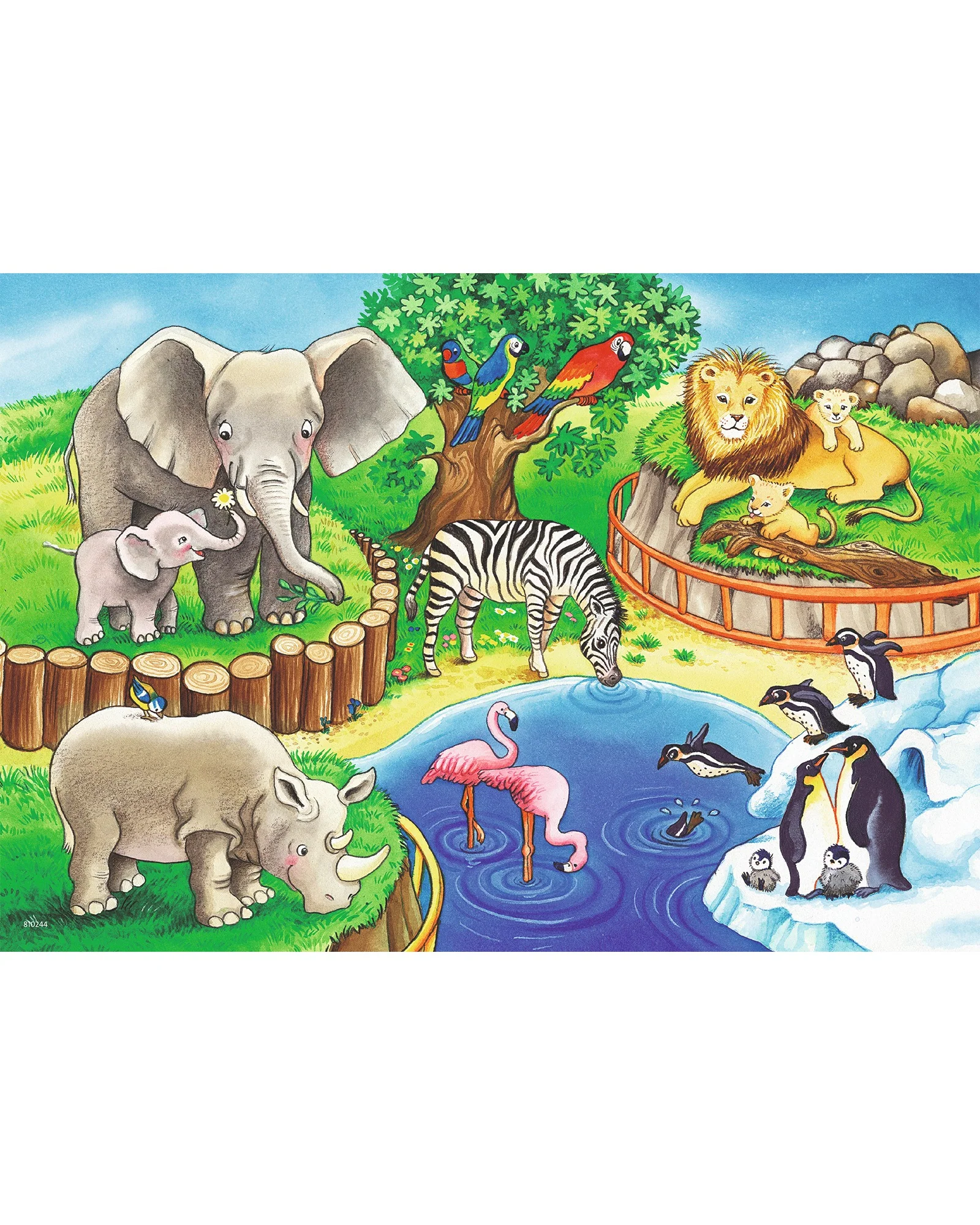 Ravensburger Animals In The Zoo Puzzle 2X12 Piece - Image 3