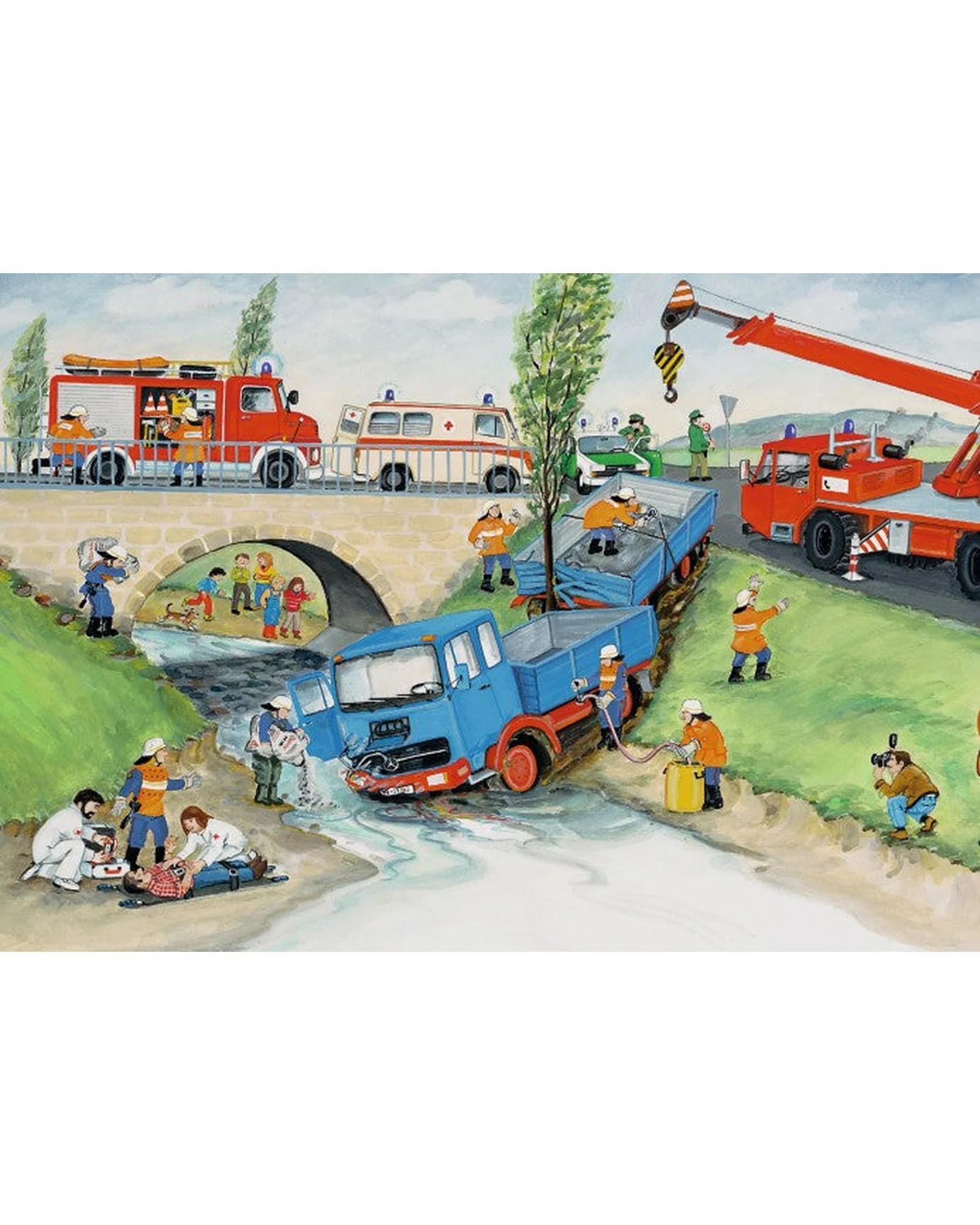 Ravensburger Busy Fire Brigade Puzzle 2X24 Piece - Image 2