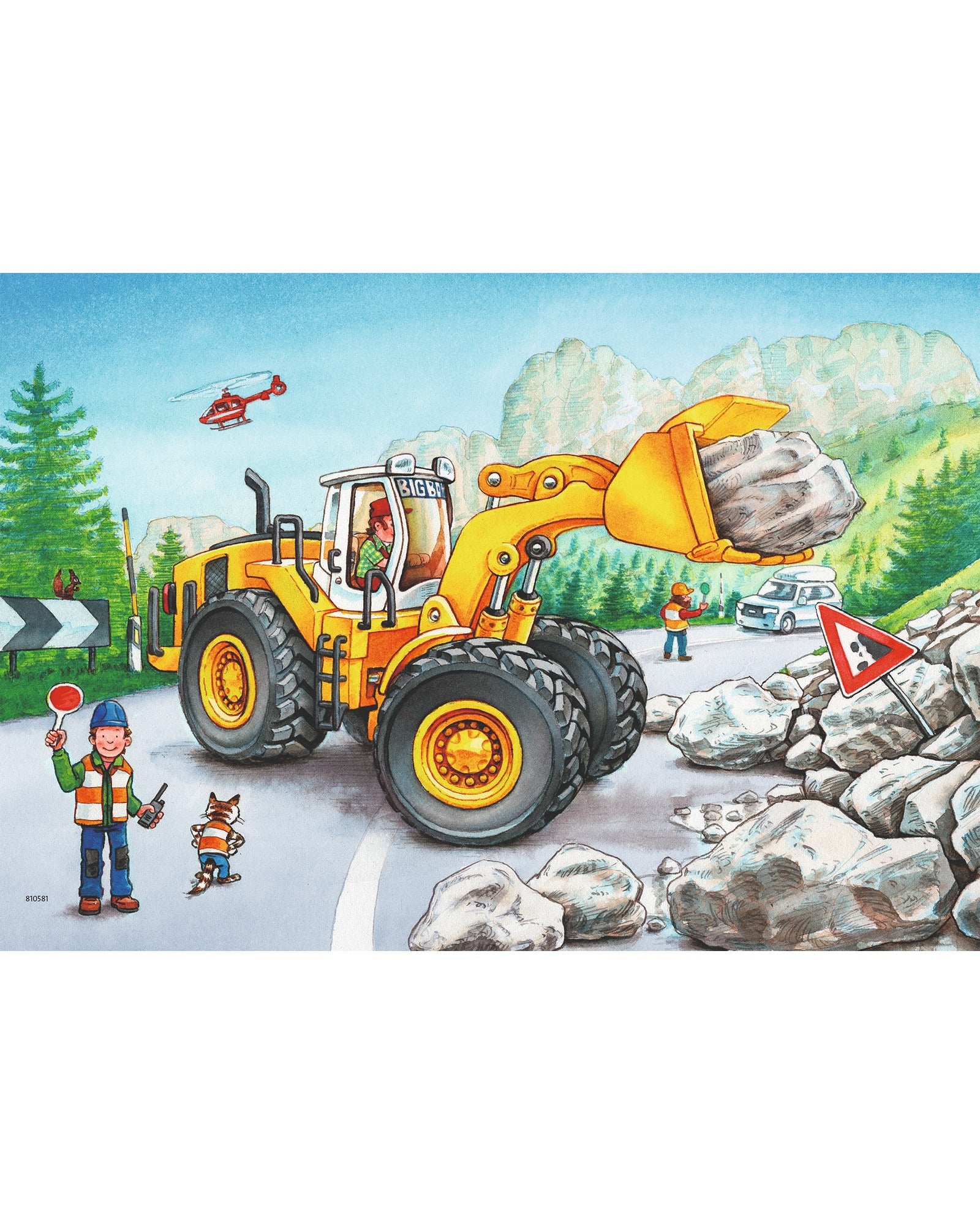 Ravensburger Diggers At Work Puzzle 2X24 Piece - Image 2