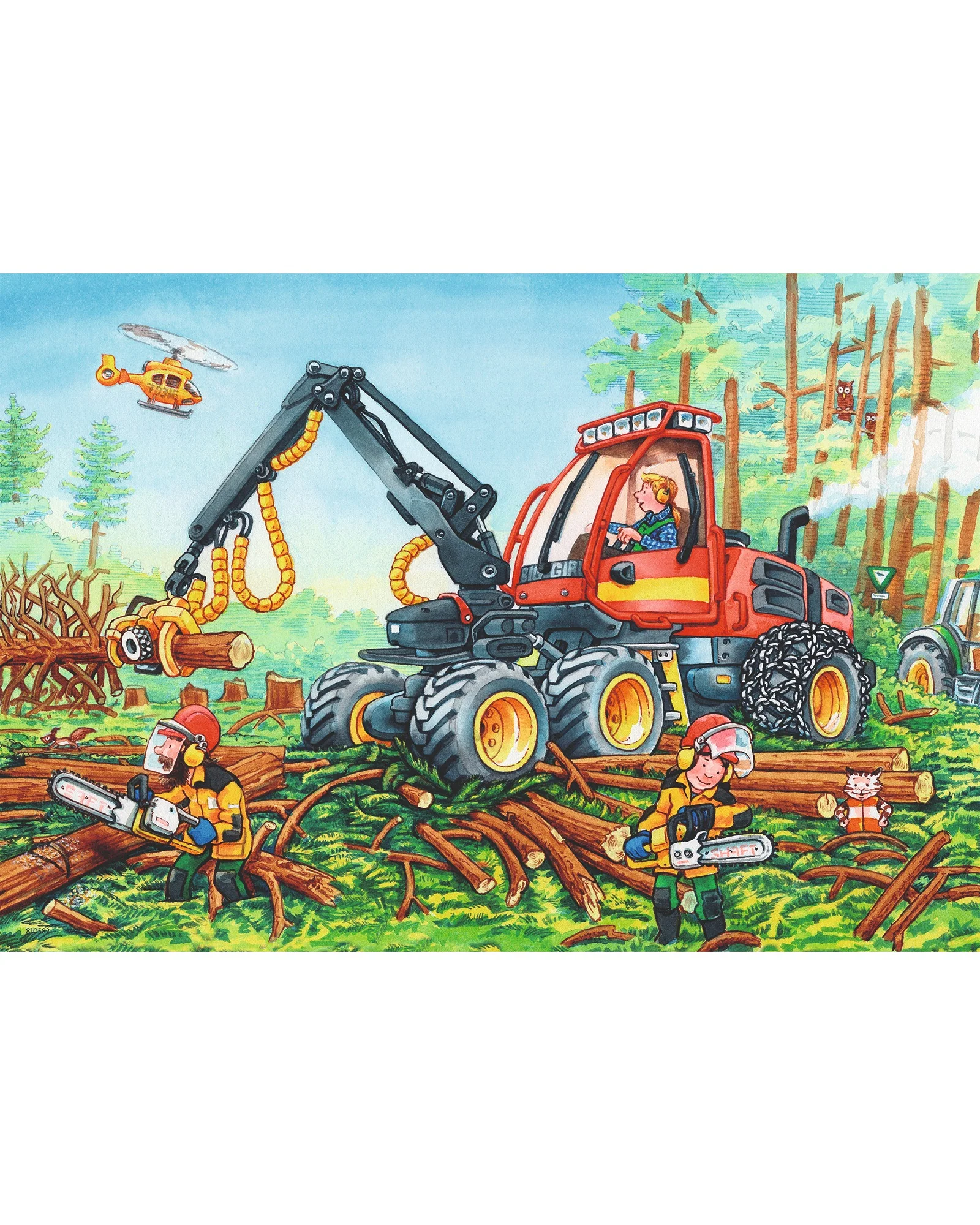 Ravensburger Diggers At Work Puzzle 2X24 Piece - Image 3