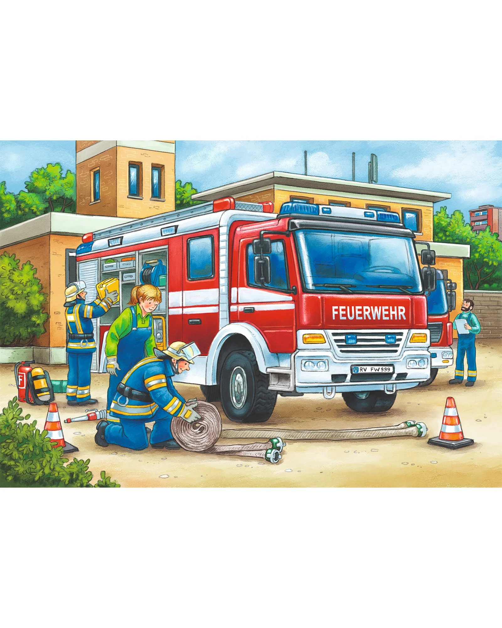 Ravensburger Police And Firefighters Puzzle 2X12 Piece - Image 3