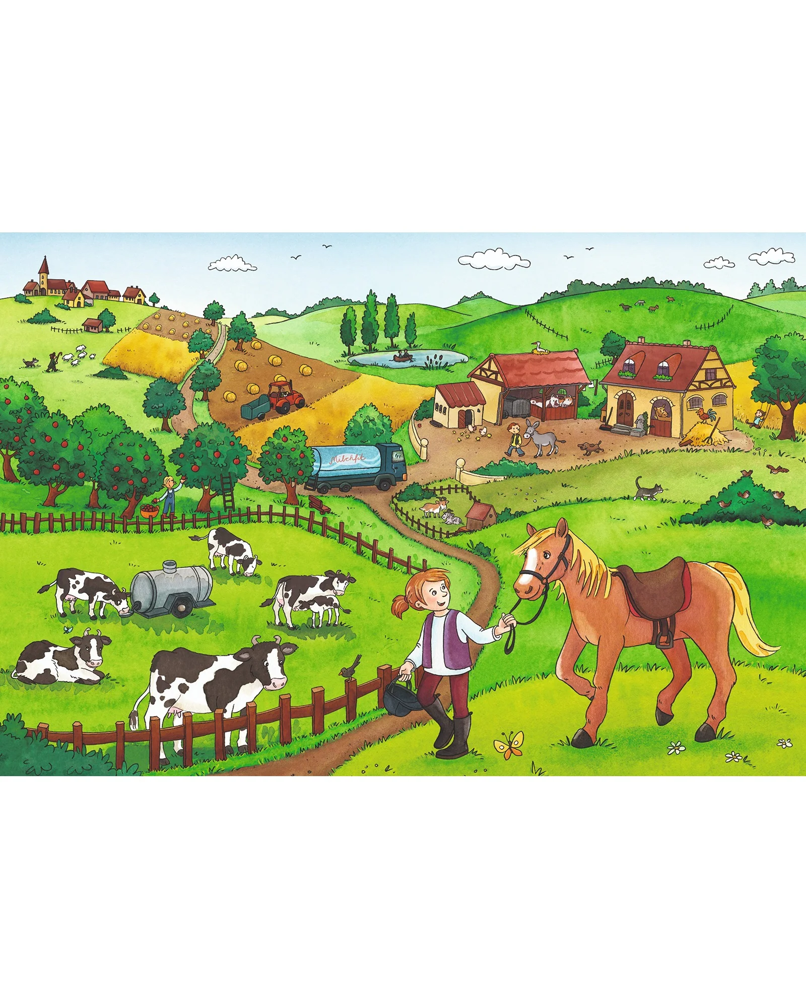 Ravensburger Working On The Farm Puzzle 2X12 Piece - Image 2