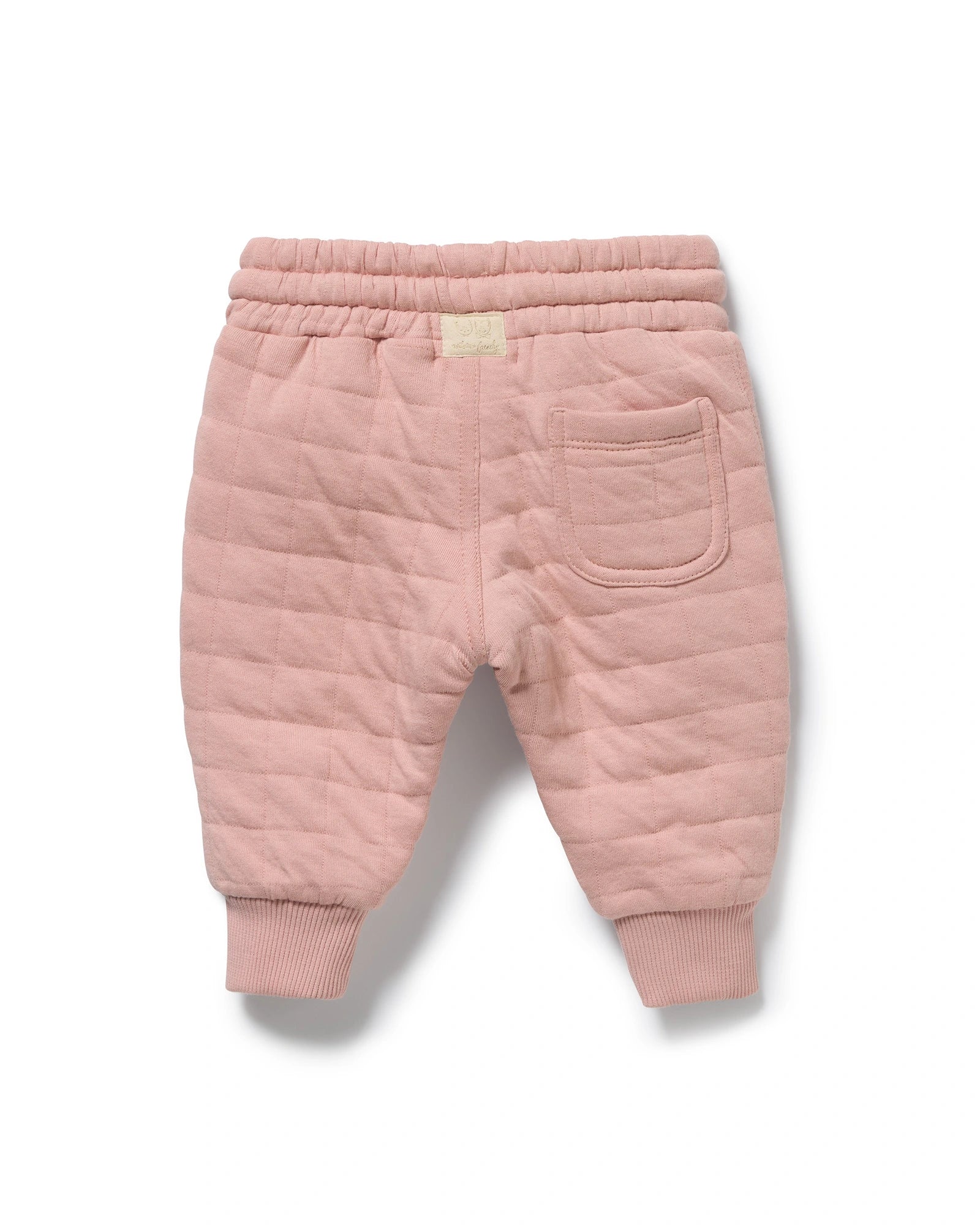 Rose Organic Quilted Sweat Pant 3-6 mths - Image 2