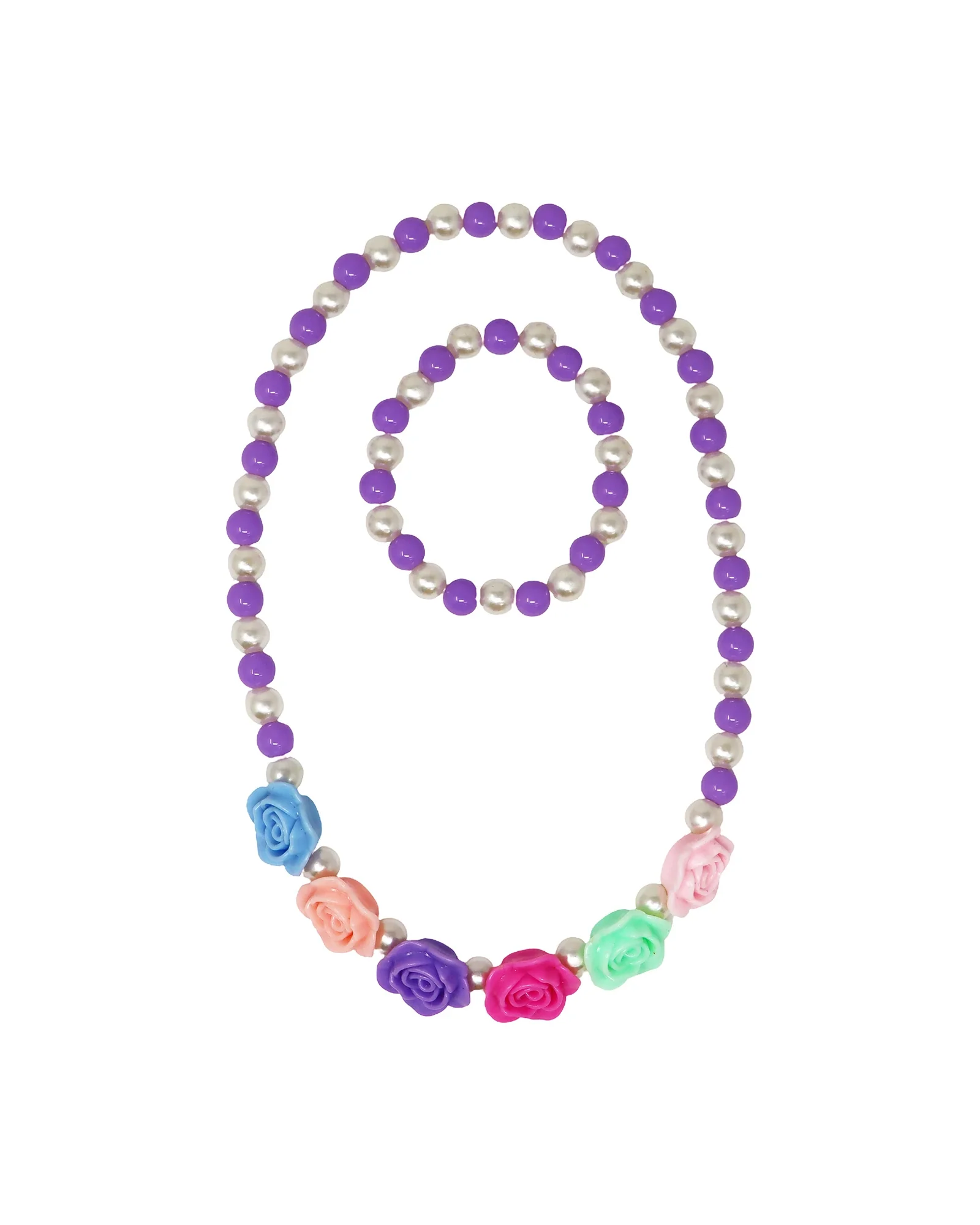 Rosy Candy Necklace & Bracelet Set - Image 3