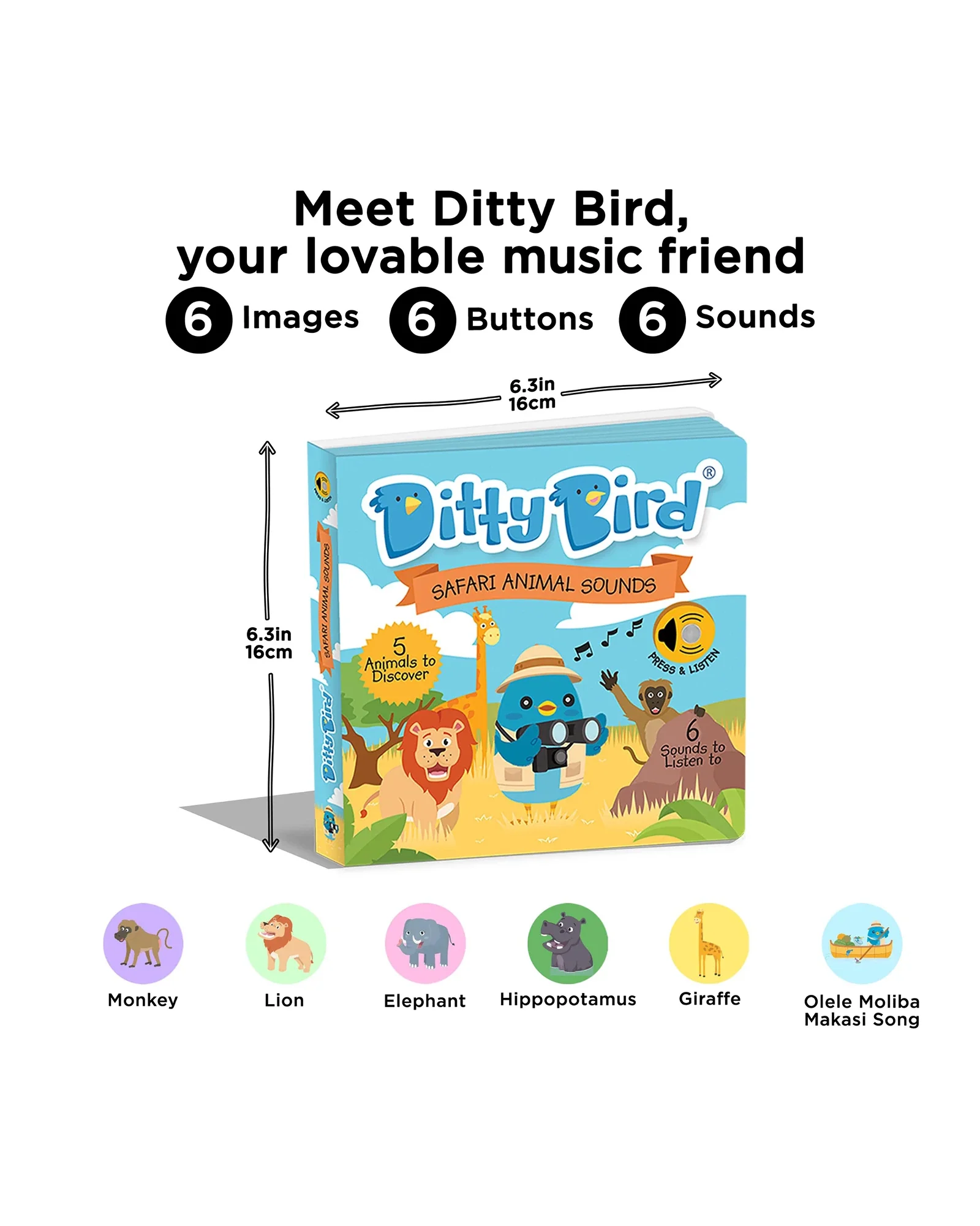 Safari Animal Sounds Board Book - Image 3