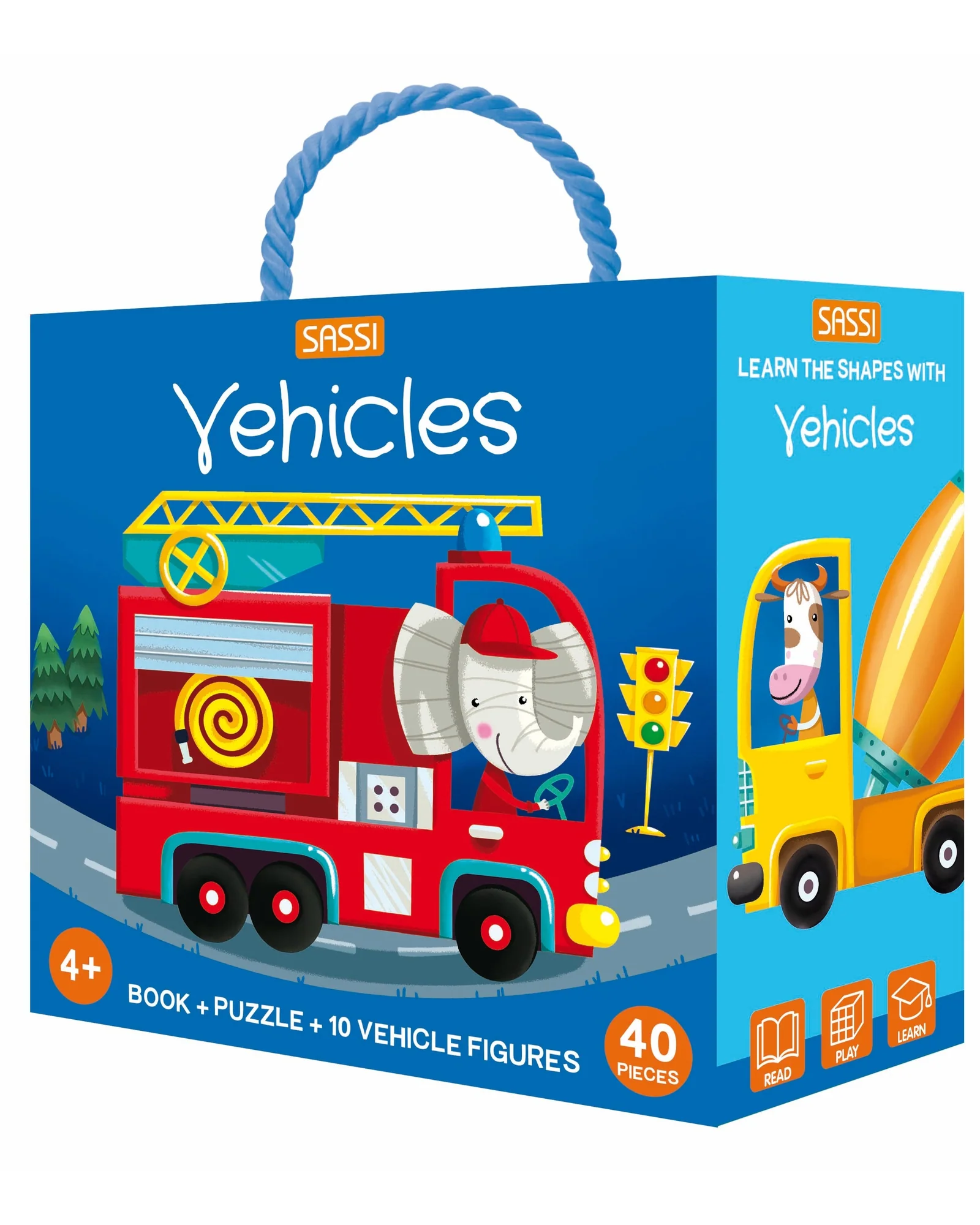 Sassi 3D Puzzle And Book Learn Colours Vehicles