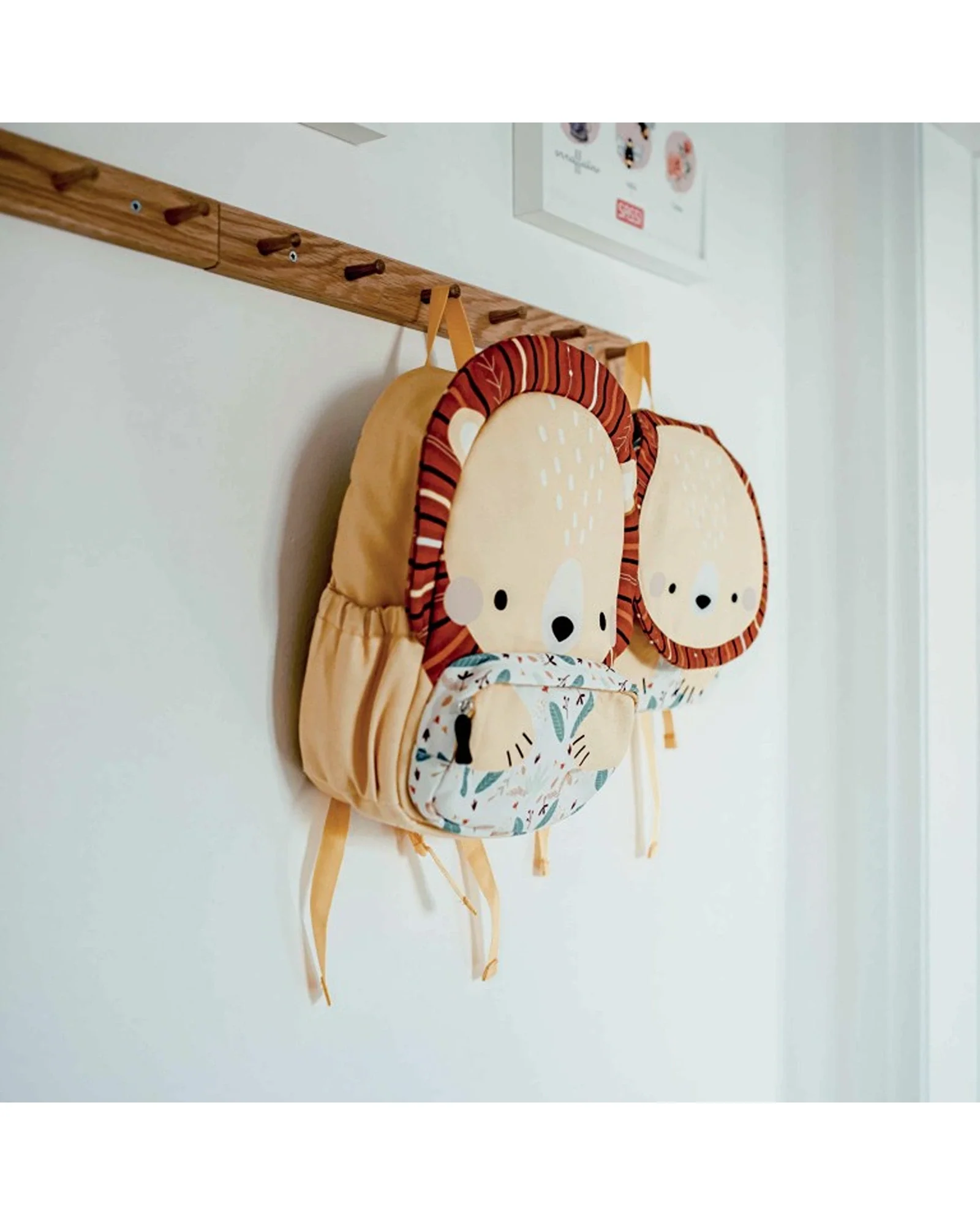 Sassi A4 Junior Cotton Backpack Chompy The Lion - Image 8