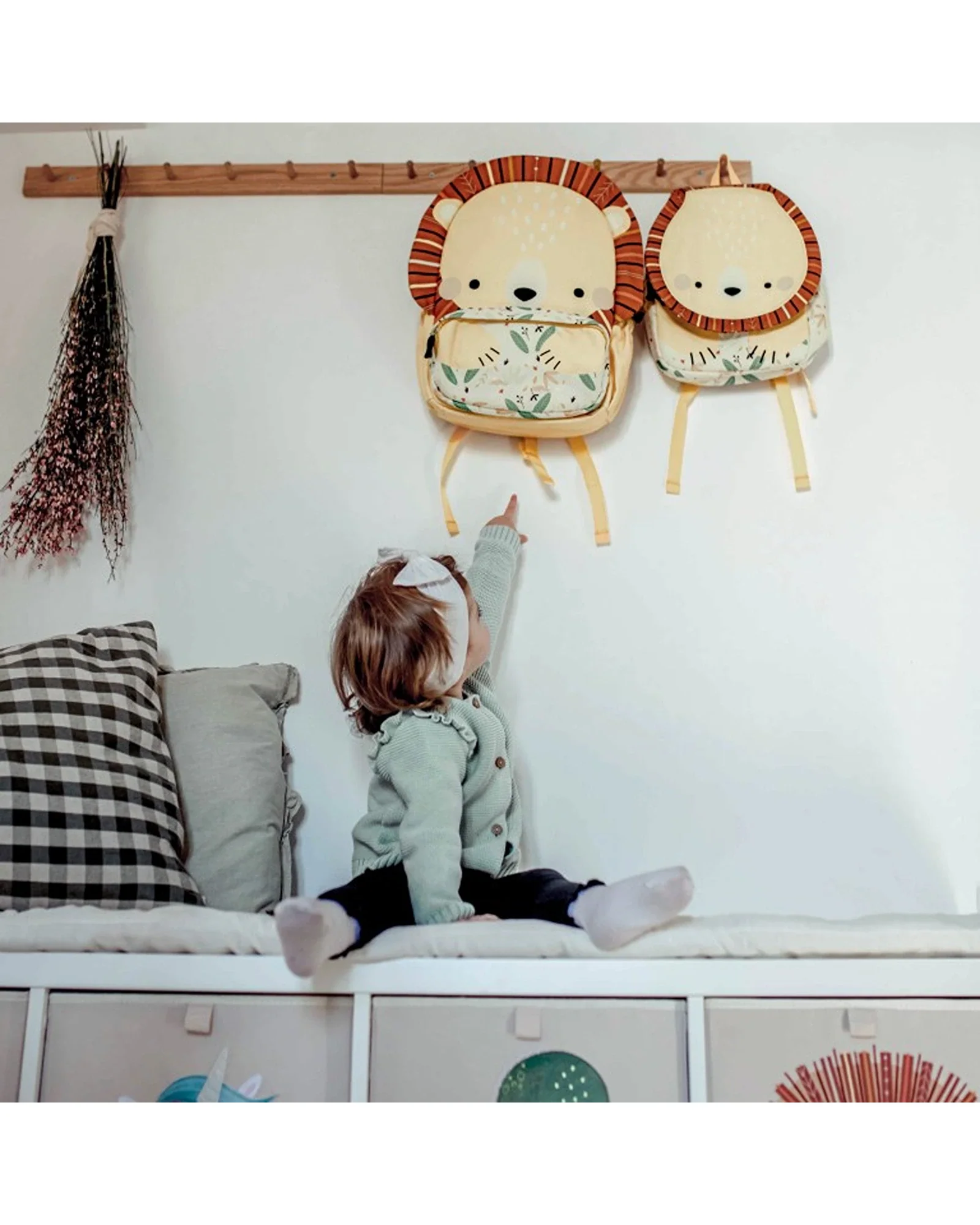Sassi A4 Junior Cotton Backpack Chompy The Lion - Image 9